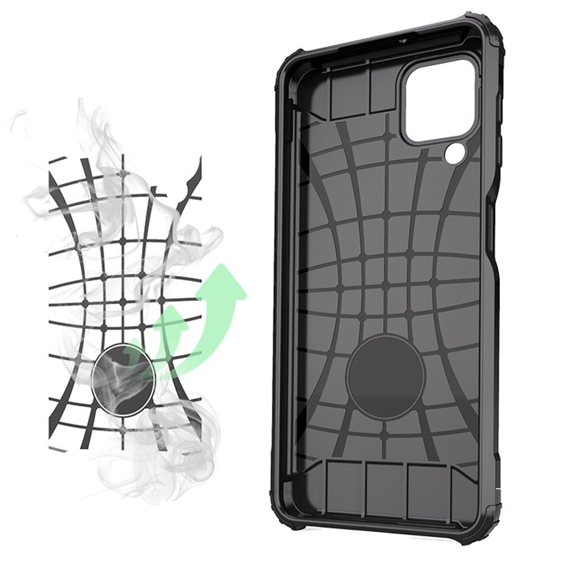 

Hybrid Armor pancerne hybrydowe etui pokrowiec Samsung Galaxy A22 4G srebrny