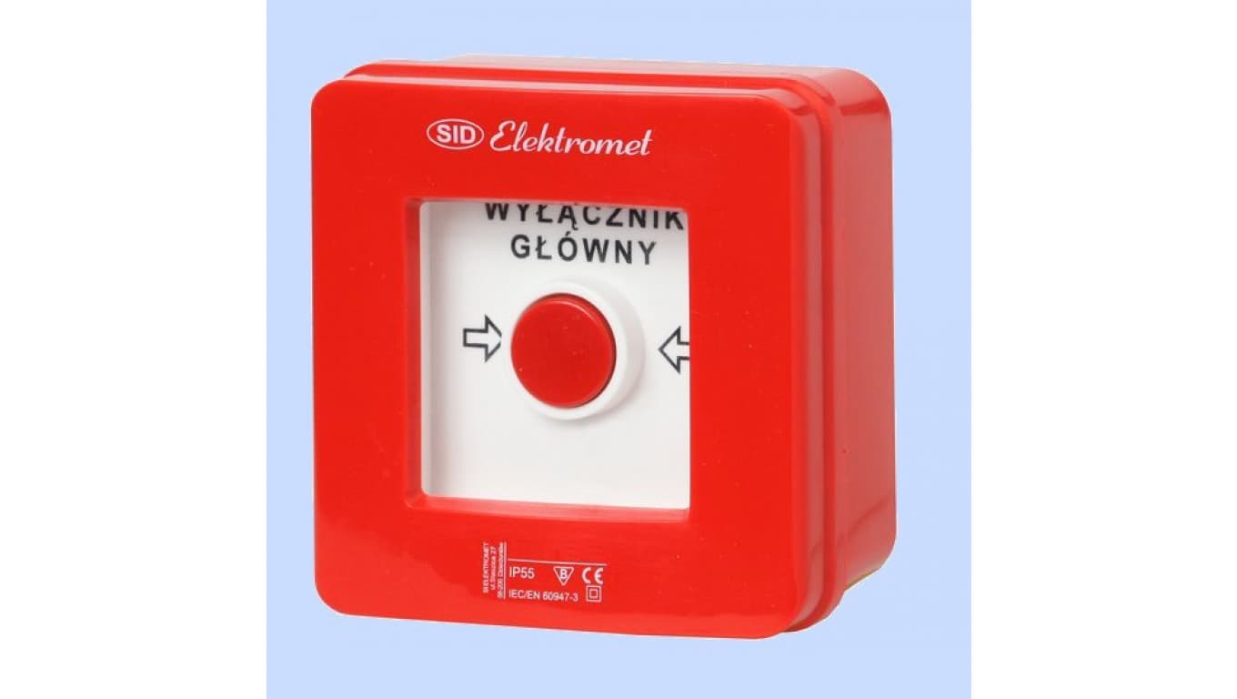 

Wyłącznik alarmowy natynkowy WG-1 wyłącznik główny 921443