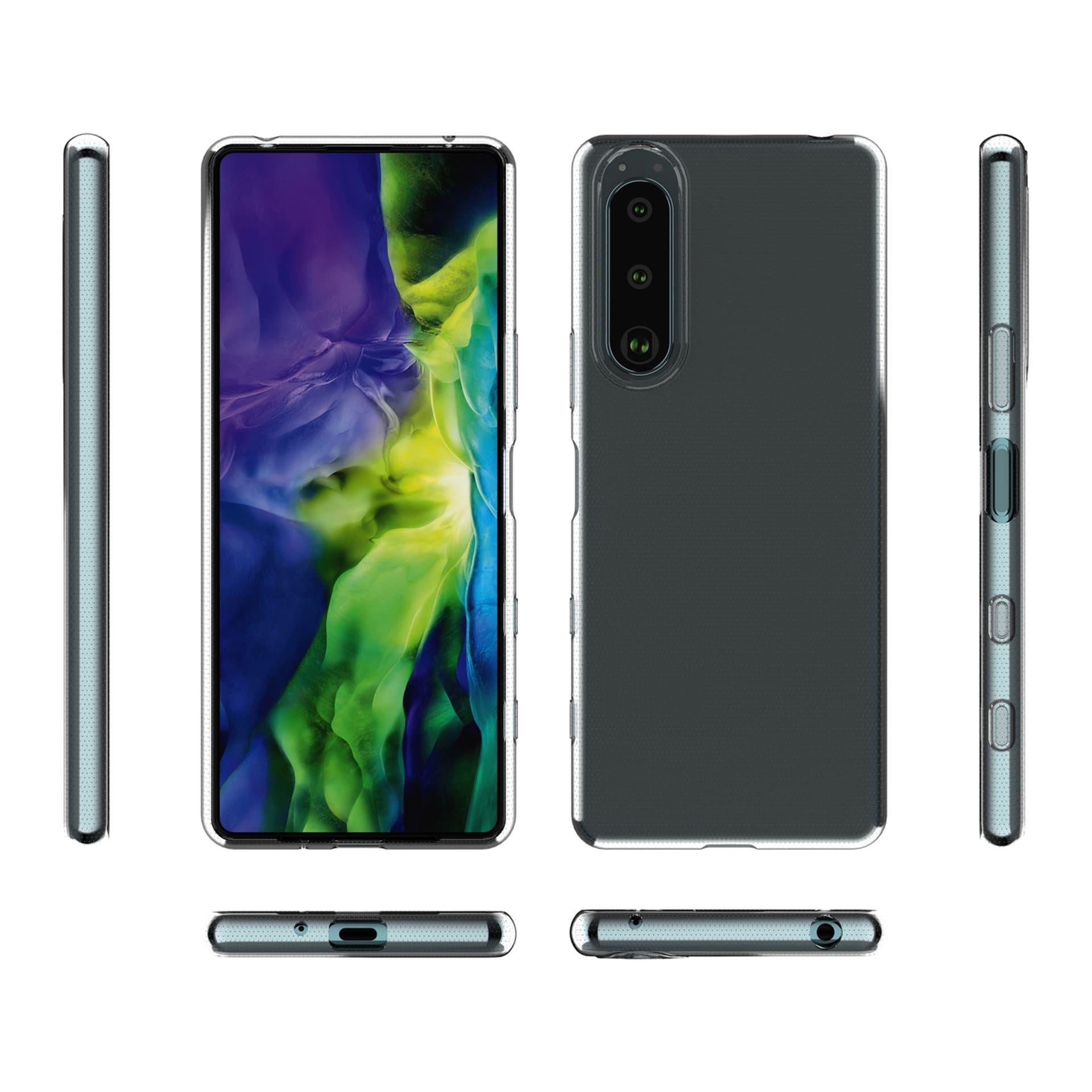

Żelowy pokrowiec etui Ultra Clear 0.5mm Sony Xperia 5 III przezroczysty