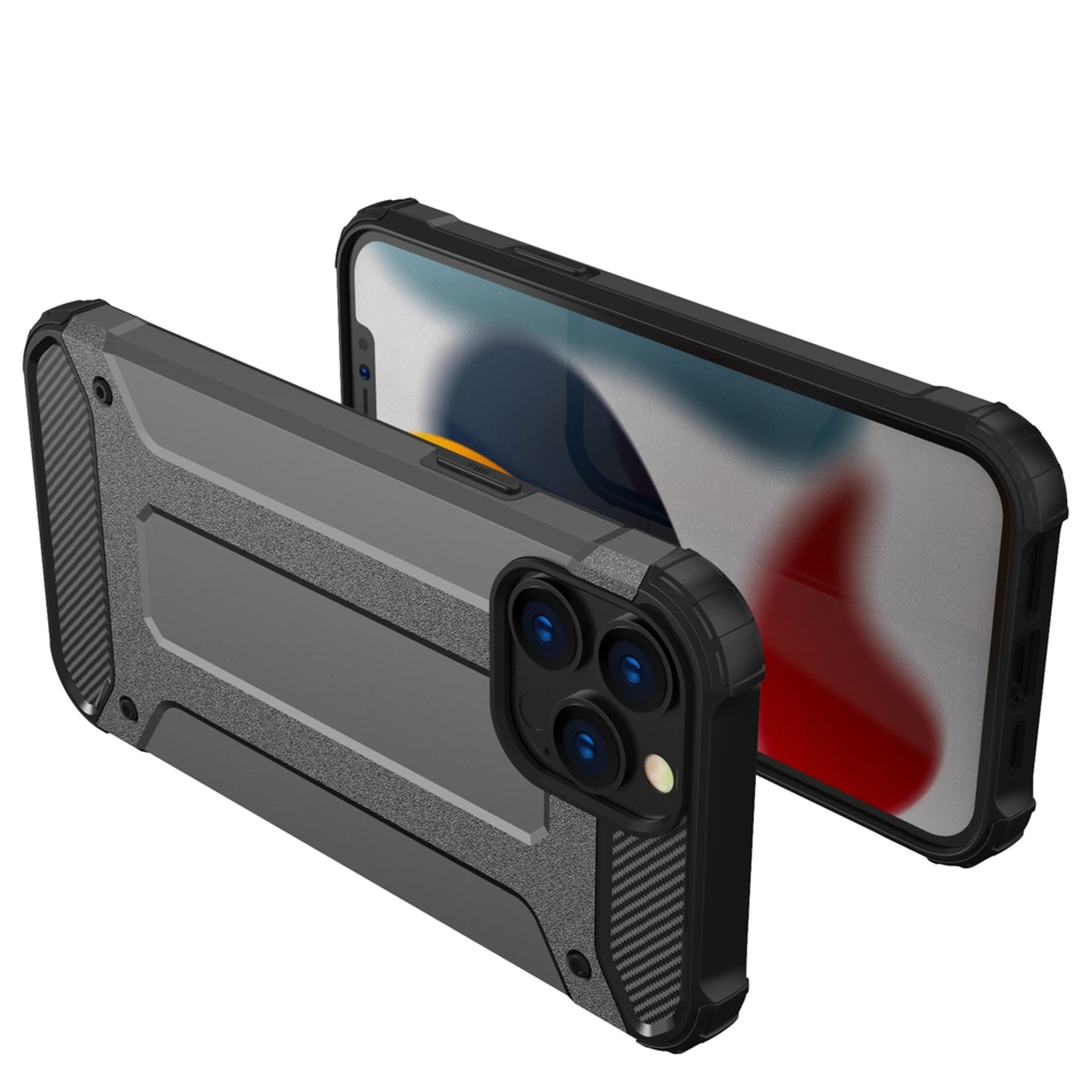 

Hybrid Armor pancerne hybrydowe etui pokrowiec iPhone 13 Pro złoty