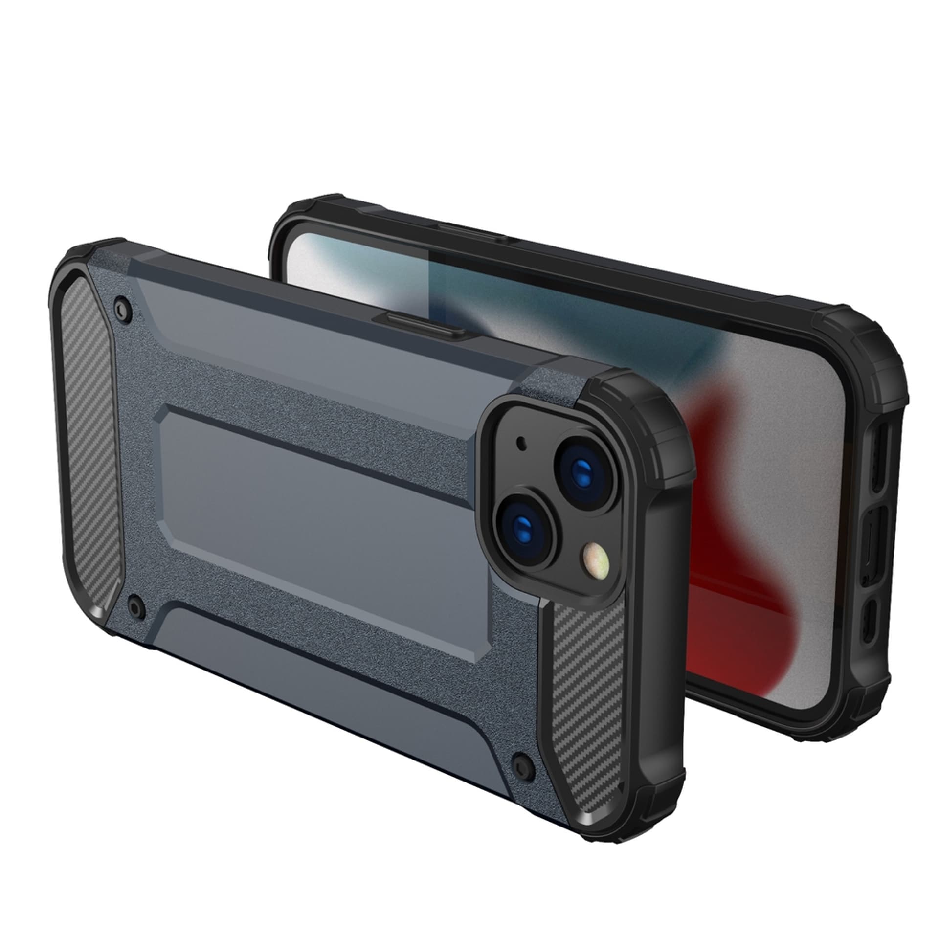 

Hybrid Armor pancerne hybrydowe etui pokrowiec iPhone 13 srebrny