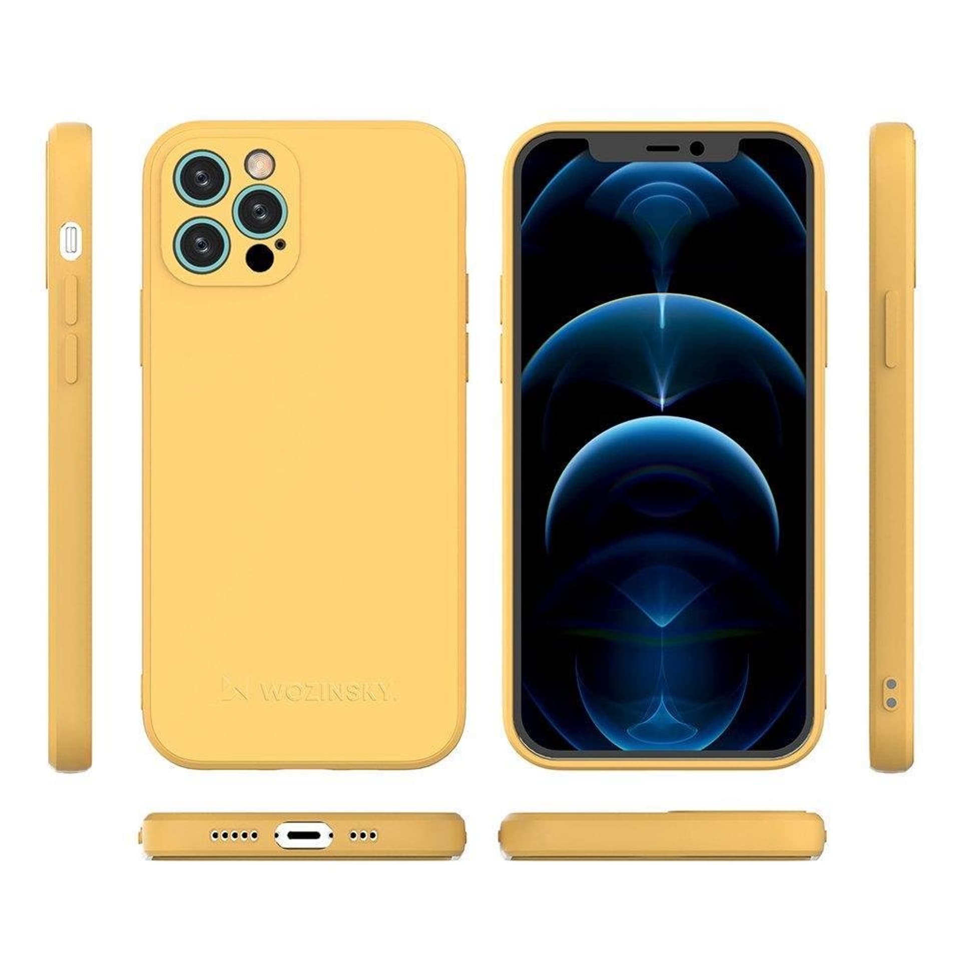 

Wozinsky Color Case silikonowe elastyczne wytrzymałe etui iPhone 13 Pro Max niebieski