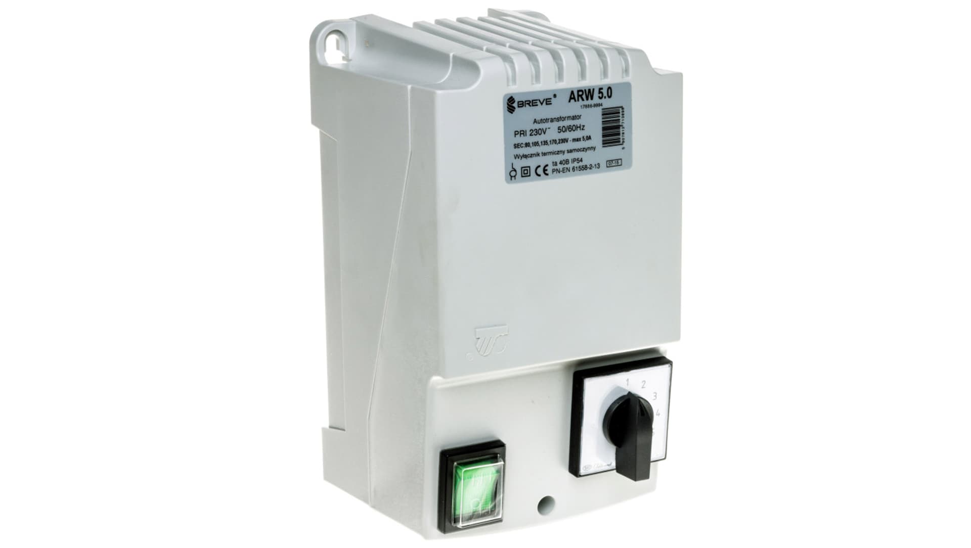 

Regulator prędkości obrotowej 1-fazowy ARW 5,0 230V 5A IP54 17886-9994