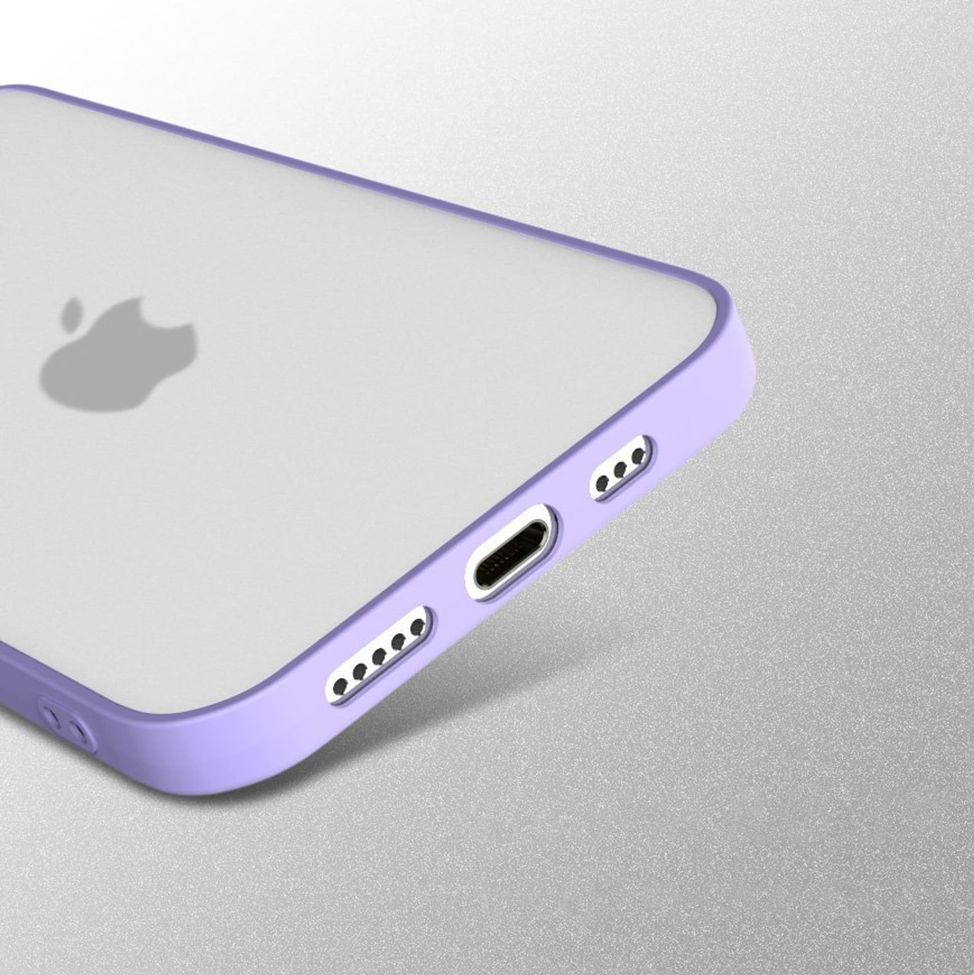 

Milky Case silikonowe elastyczne półprzezroczyste etui do iPhone 12 Pro Max fioletowy