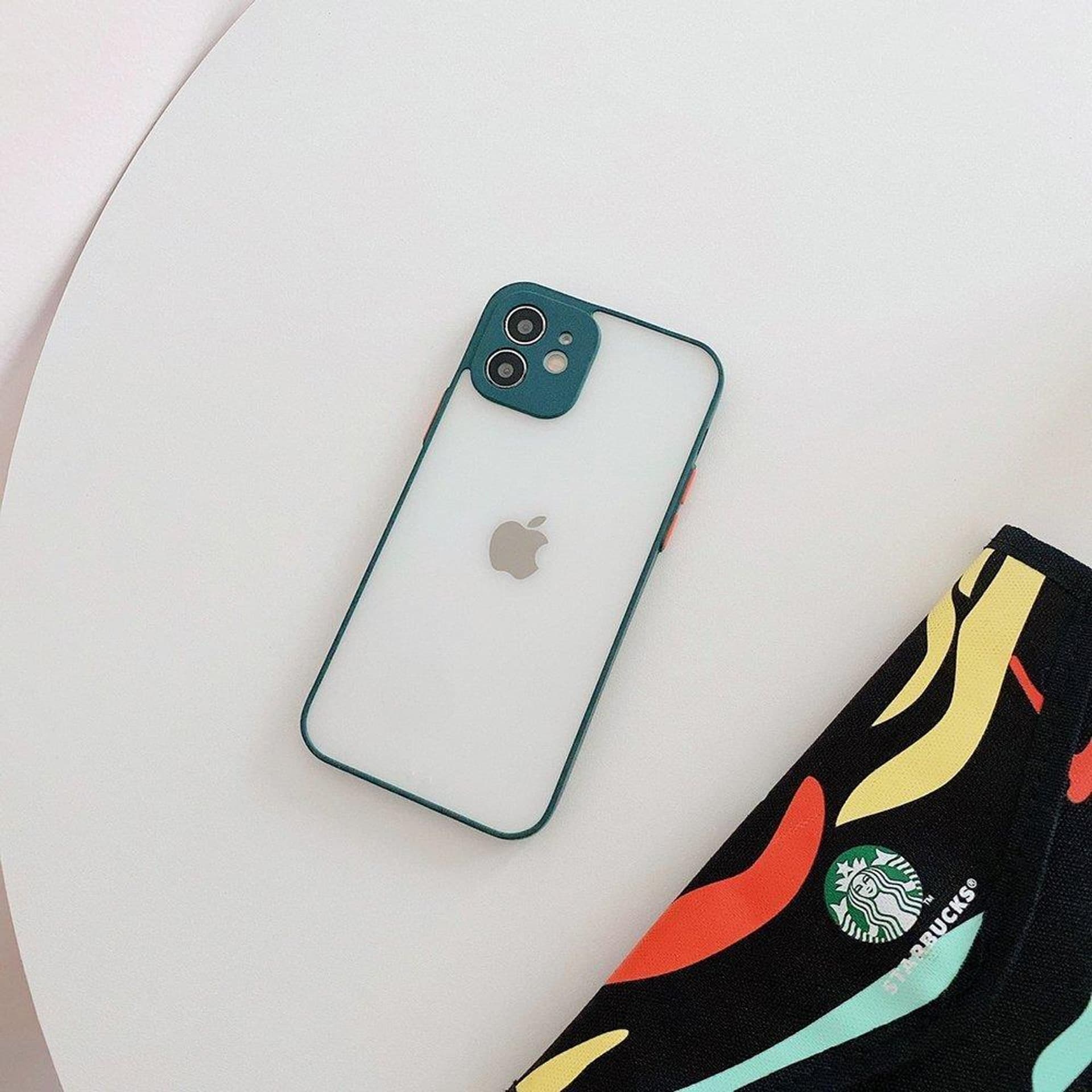 

Milky Case silikonowe elastyczne półprzezroczyste etui do Samsung Galaxy A72 4G ciemnozielony