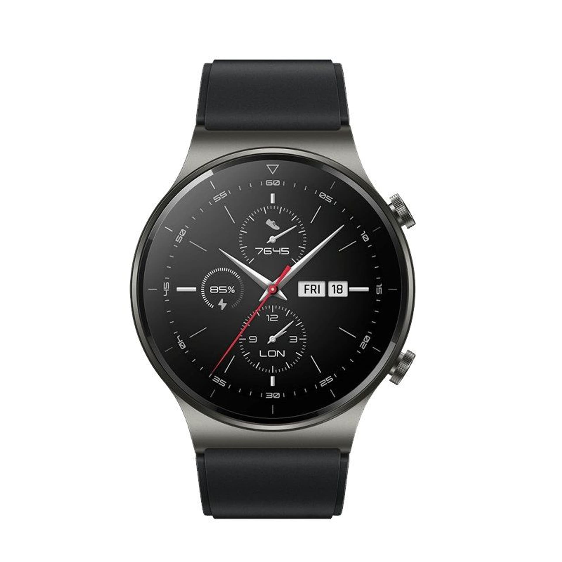 

Silikonowy pasek do smartwatcha Huawei Watch GT / GT2 / GT2 Pro czarny