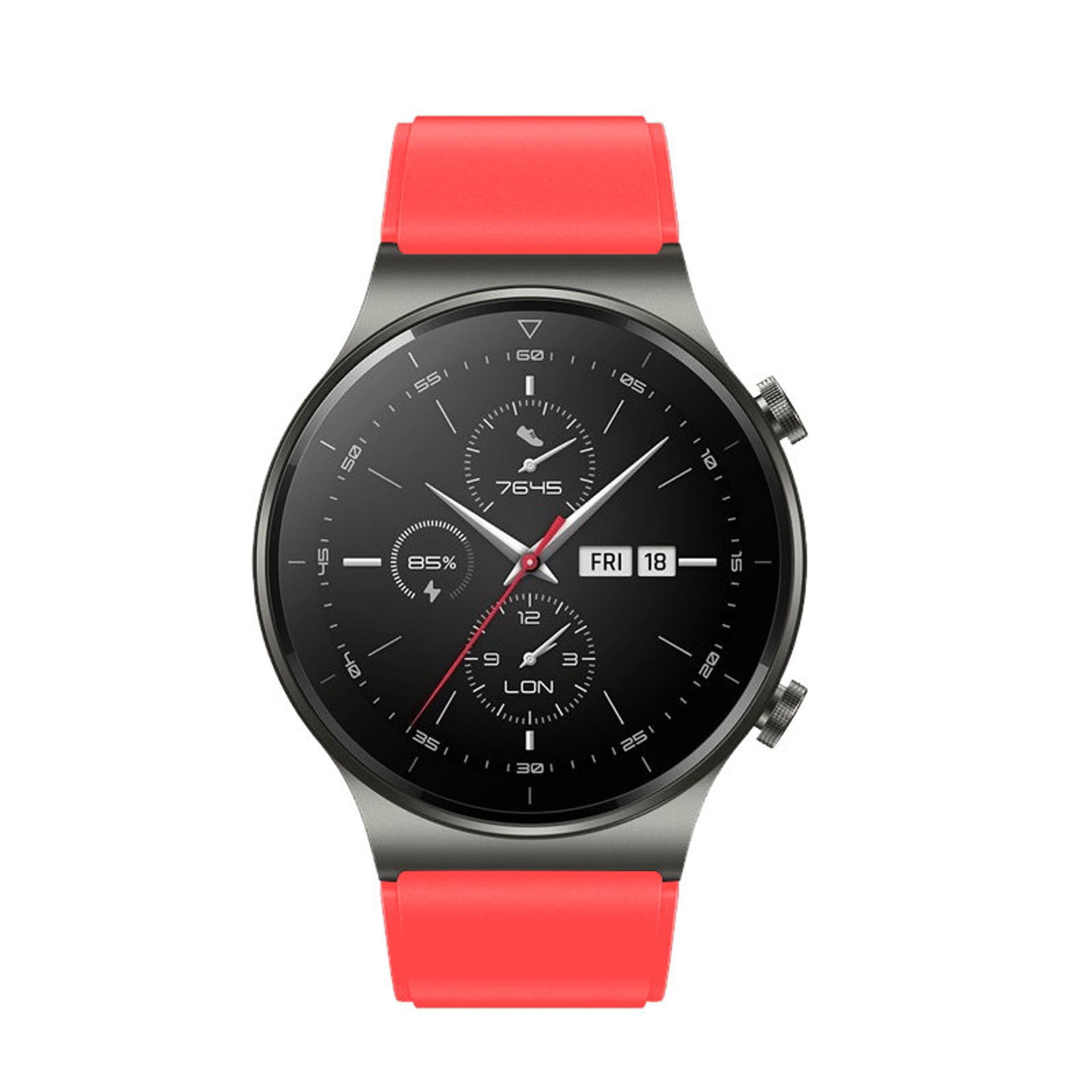 

Silikonowy pasek do smartwatcha Huawei Watch GT / GT2 / GT2 Pro czerwony