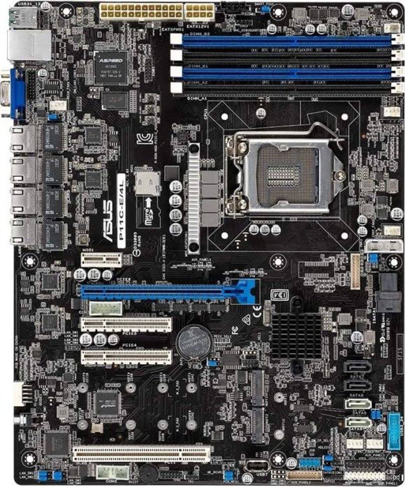 

Płyta Serwerowa ASUS P11C-E/4L Xeon® E-21XXX (95W), C246, 4xDIMM, 4 Intel i210AT+1Mgt LAN, 8 SATA, 2 M.2, 1 PCIe x16+ 2 PCIe x8+1 PCI, 2+2 U3.1, ATX, 95w)/c246/4xdimm/4 intel i210at+1mgt lan/8 sata/2 m.2/1 pcie x16+ 2 pcie x8+1 pci/2+2 u3.1/at