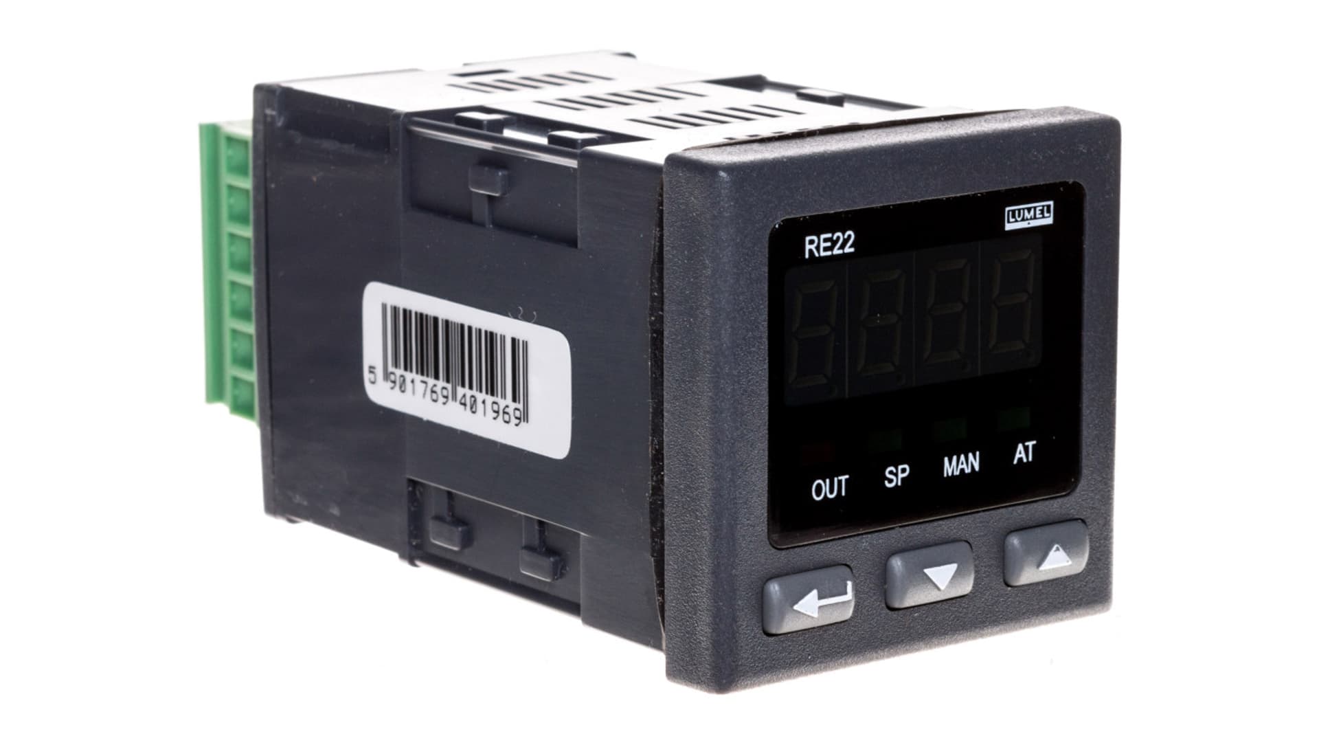 

Regulator temperatury wejście uniwersalne temperaturowe wyjście przekaźnikowe zasilanie 230V AC bez atestu KJ RE22 11100M0