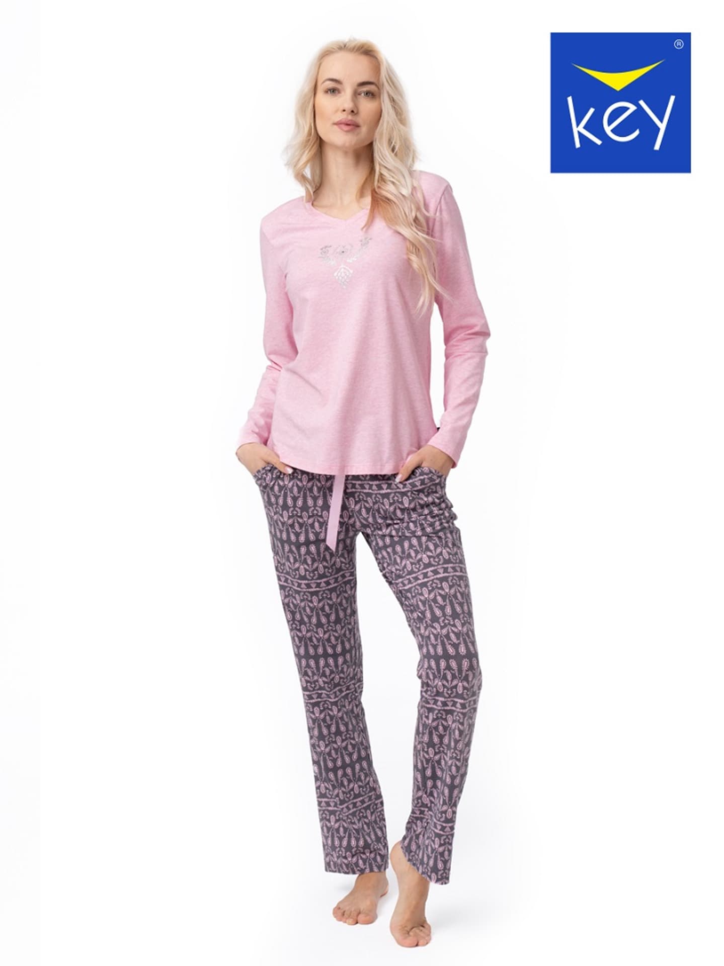 

PIŻAMA KEY LNS-794 B23 (kolor różowy, rozmiar M)