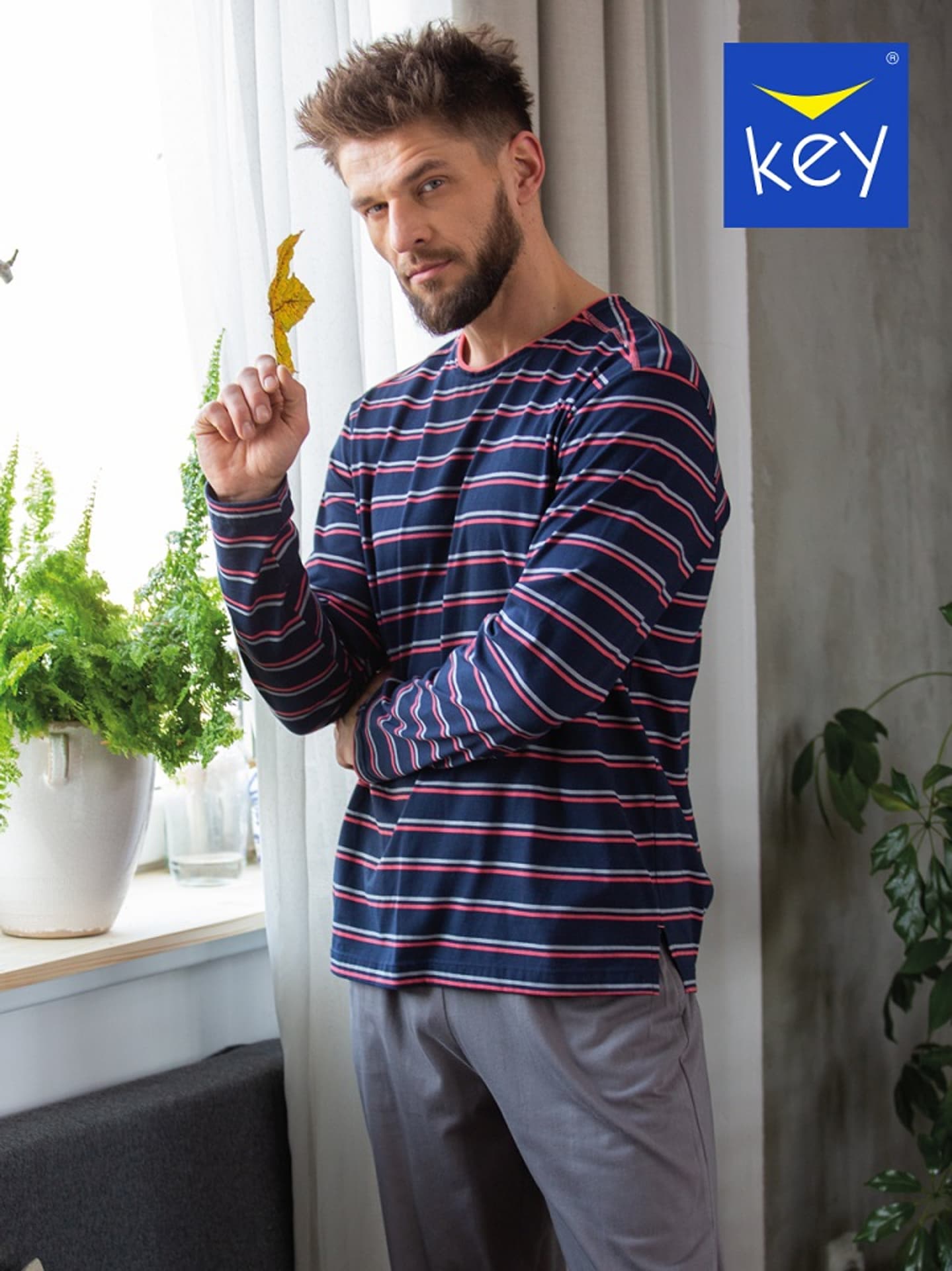 

PIŻAMA KEY MNS-038 B23 (kolor granat, rozmiar M)