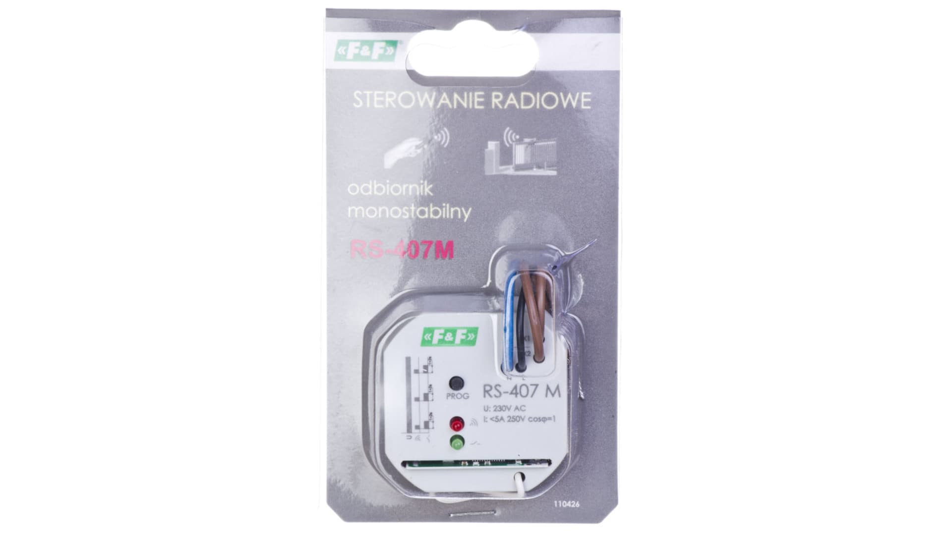 

Przekaźnik sterowania radiowego monostabilny odbiornik 1Z 5A 230V (kapsułka fi55) RS-407M, Kapsułka fi55) rs-407