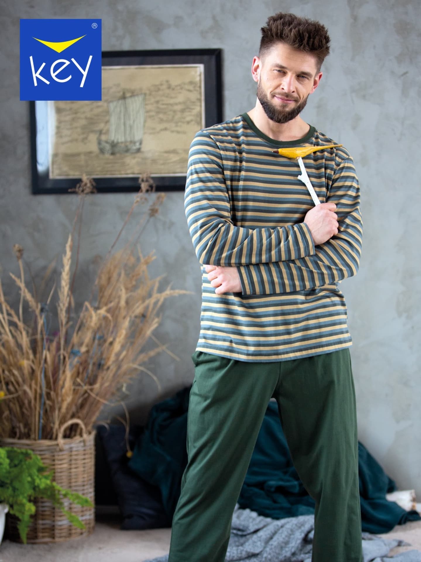 

PIŻAMA KEY MNS-039 B23 (kolor zielony, rozmiar L)