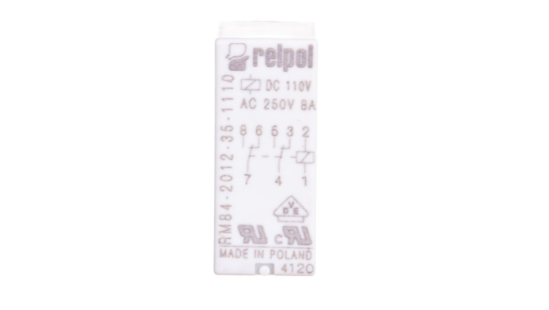 

Przekaźnik miniaturowy 2P 110V DC PCB AgNi RM84-2012-35-1110 600339