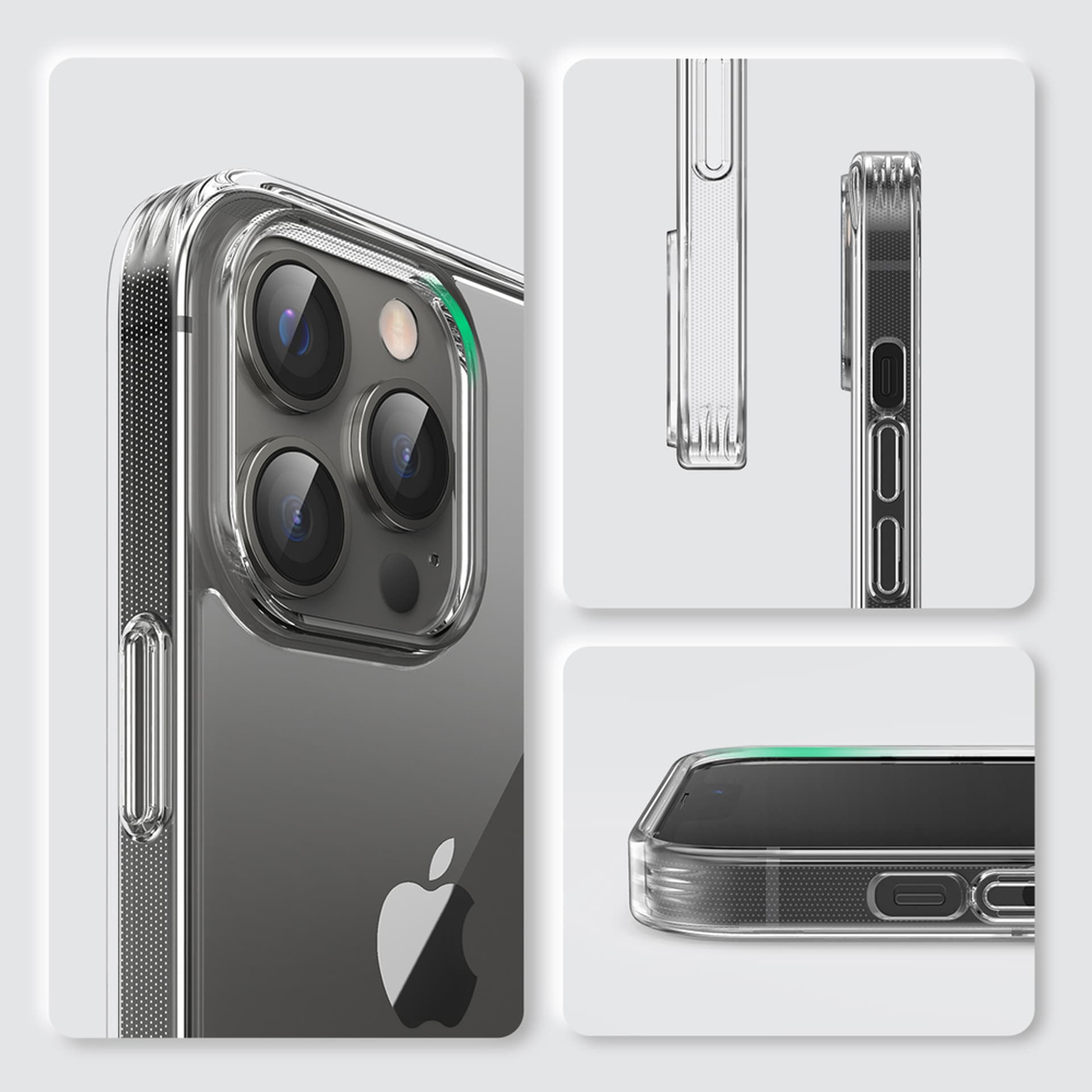 

Ugreen Protective Fusion Case sztywne etui z żelową ramką do iPhone 13 Pro przezroczysty (90179)