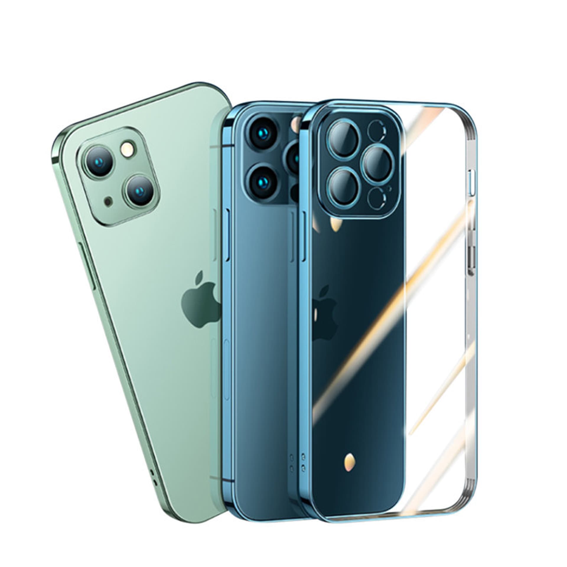 

Joyroom Chery Mirror Case etui pokrowiec do iPhone 13 Pro Max obudowa z metaliczną ramką złoty (JR-BP909 gold)