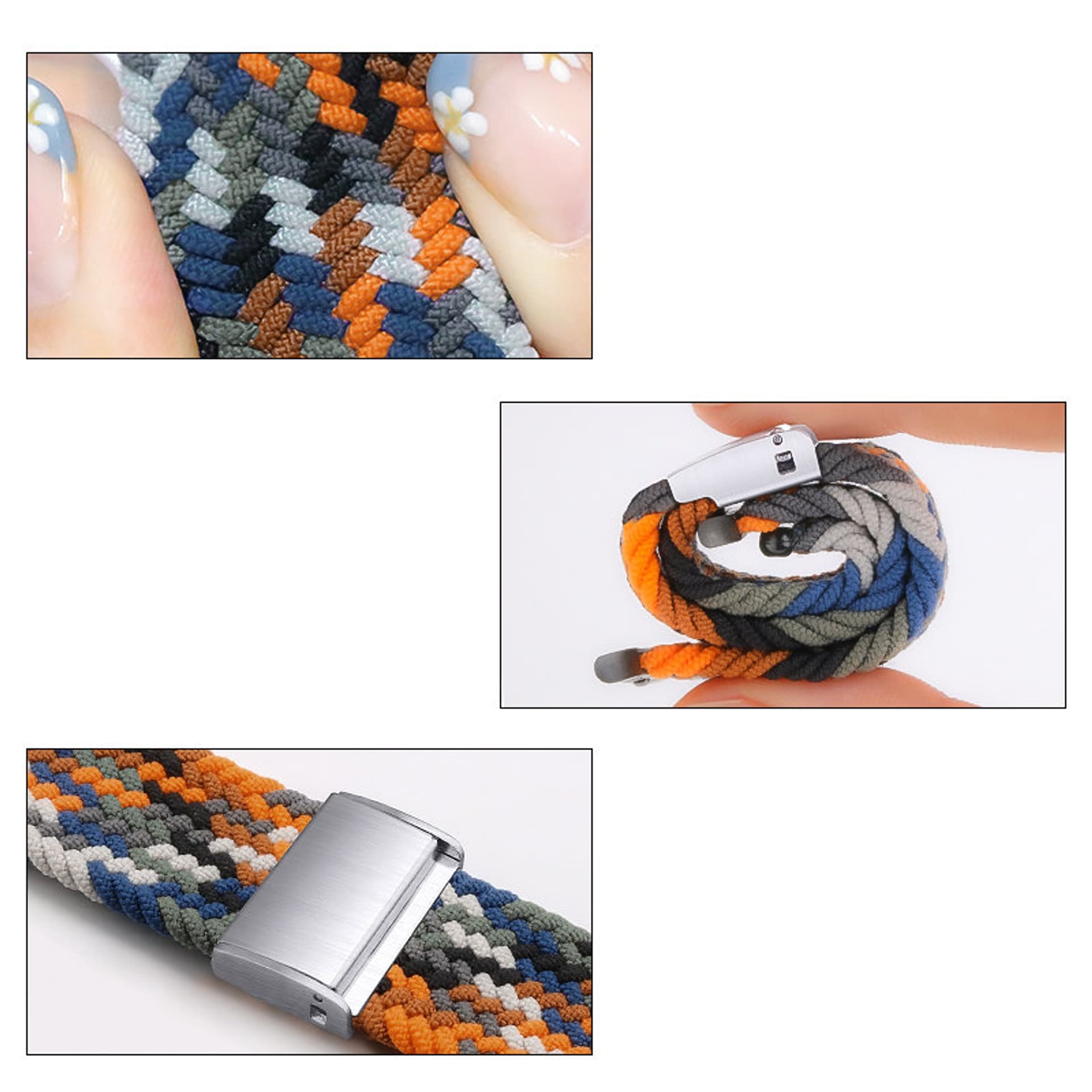 

Strap Fabric opaska do Watch Ultra / 8 / 7 / 6 / SE / 5 / 4 / 3 / 2 (49mm / 45mm / 44mm / 42mm) pleciony materiałowy pasek bransoletka do zegarka zielony, 49mm / 45mm / 44mm / 42mm) pleciony materiałowy pasek bransoletka do zegarka zielon