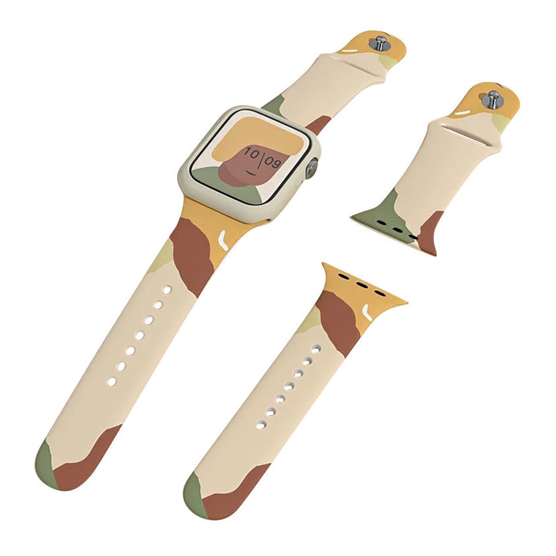 

Strap Moro opaska do Apple Watch 8 / 7 / 6 / SE / 5 / 4 / 3 / 2 (41mm / 40mm / 38mm) silikonowy pasek bransoletka do zegarka wzór 1