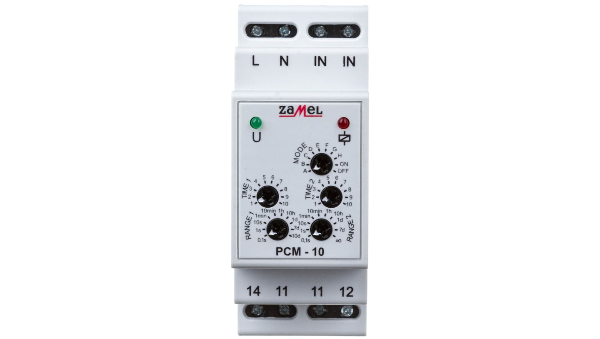 

Przekaznik czasowy 1P 16A 0,1sek-10dni 230V AC wielofunkcyjny PCM-10 EXT10000085