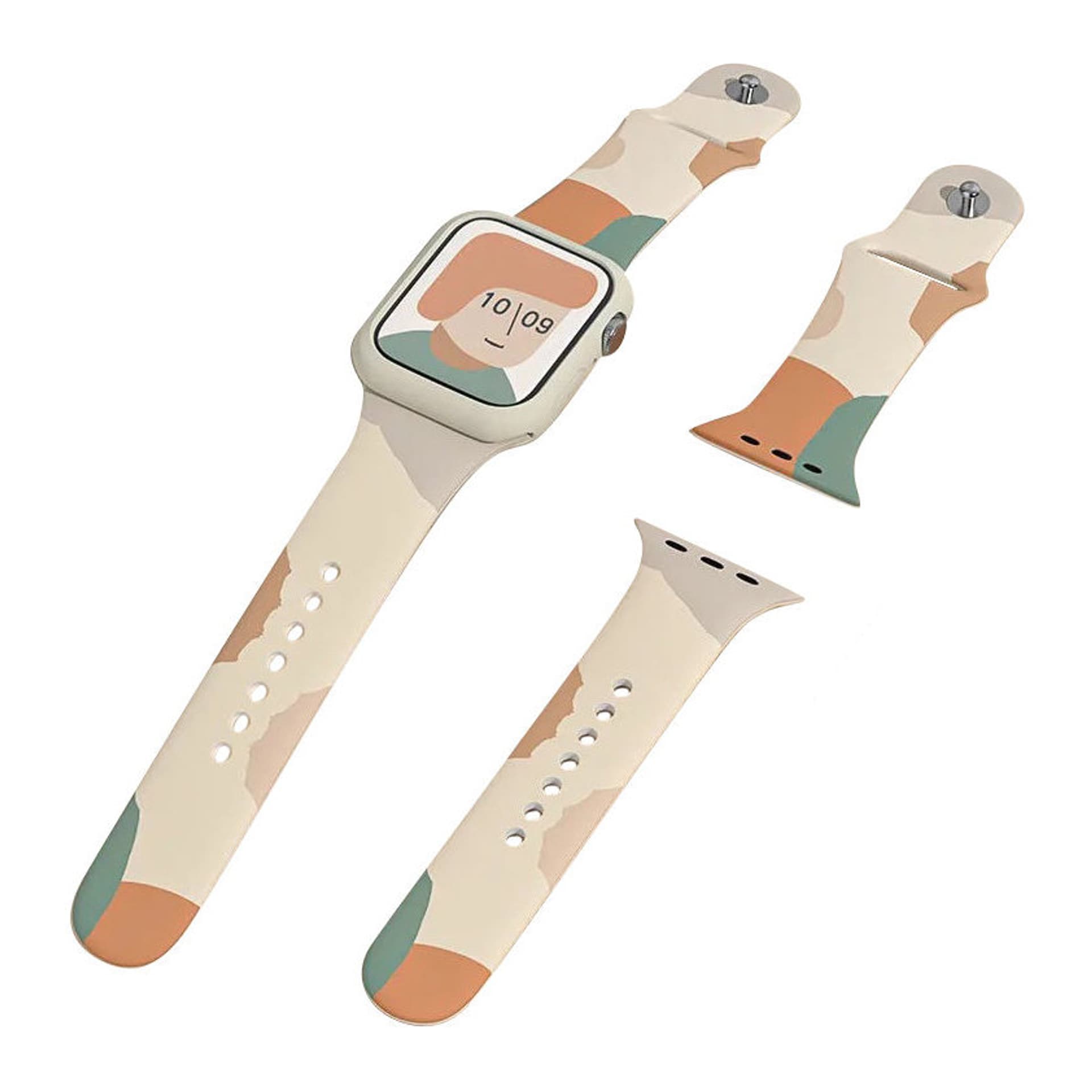 

Strap Moro opaska do Apple Watch 8 / 7 / 6 / SE / 5 / 4 / 3 / 2 (41 mm / 40 mm / 38 mm) silikonowy pasek bransoletka do zegarka wzór 5