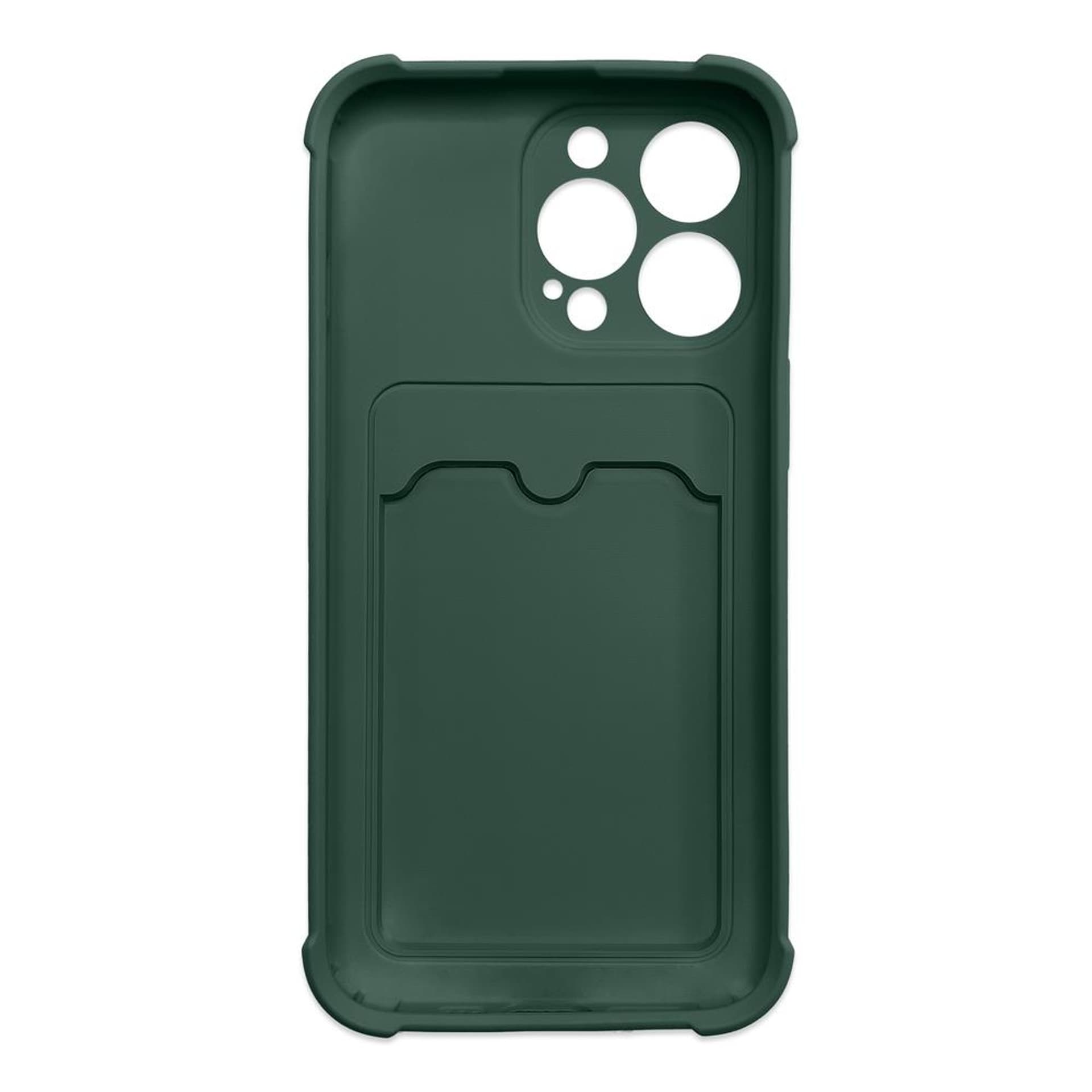 

Card Armor Case etui pokrowiec do iPhone 11 Pro Max portfel na kartę silikonowe pancerne etui Air Bag zielony