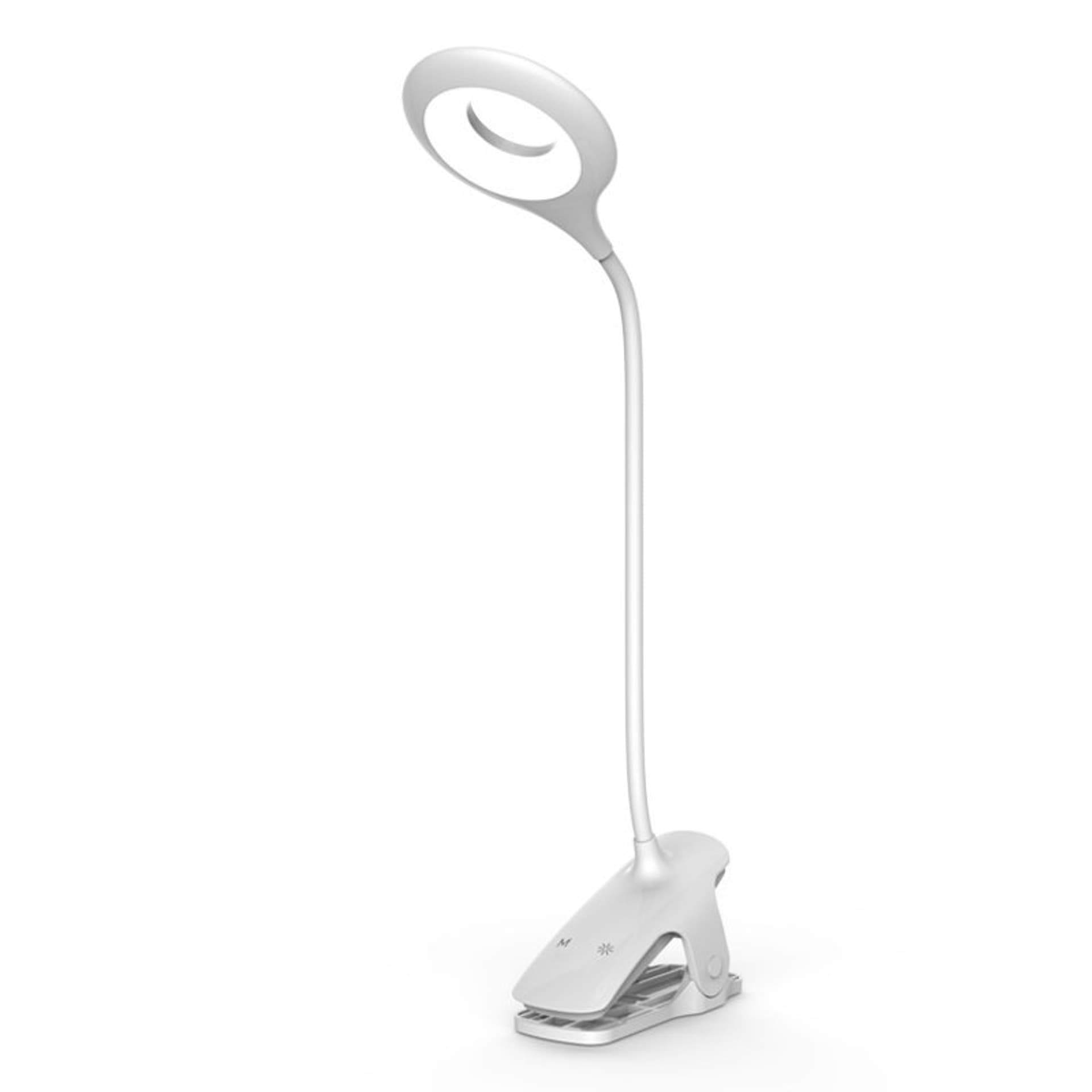 

Bezprzewodowa lampka LED do czytania z klipsem + kabel micro USB biały