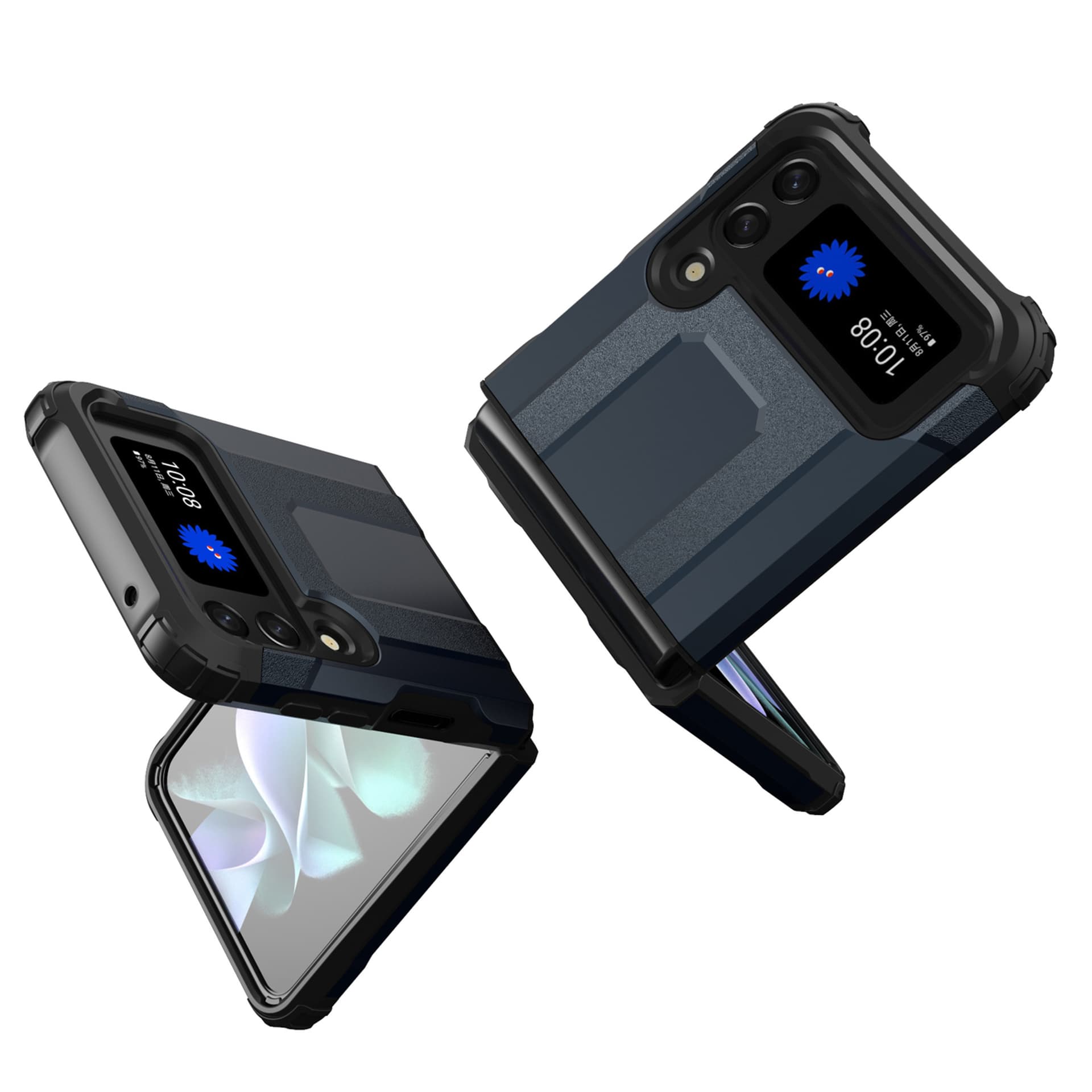 

Hybrid Armor pancerne hybrydowe etui pokrowiec Samsung Galaxy Z Flip 3 czarny