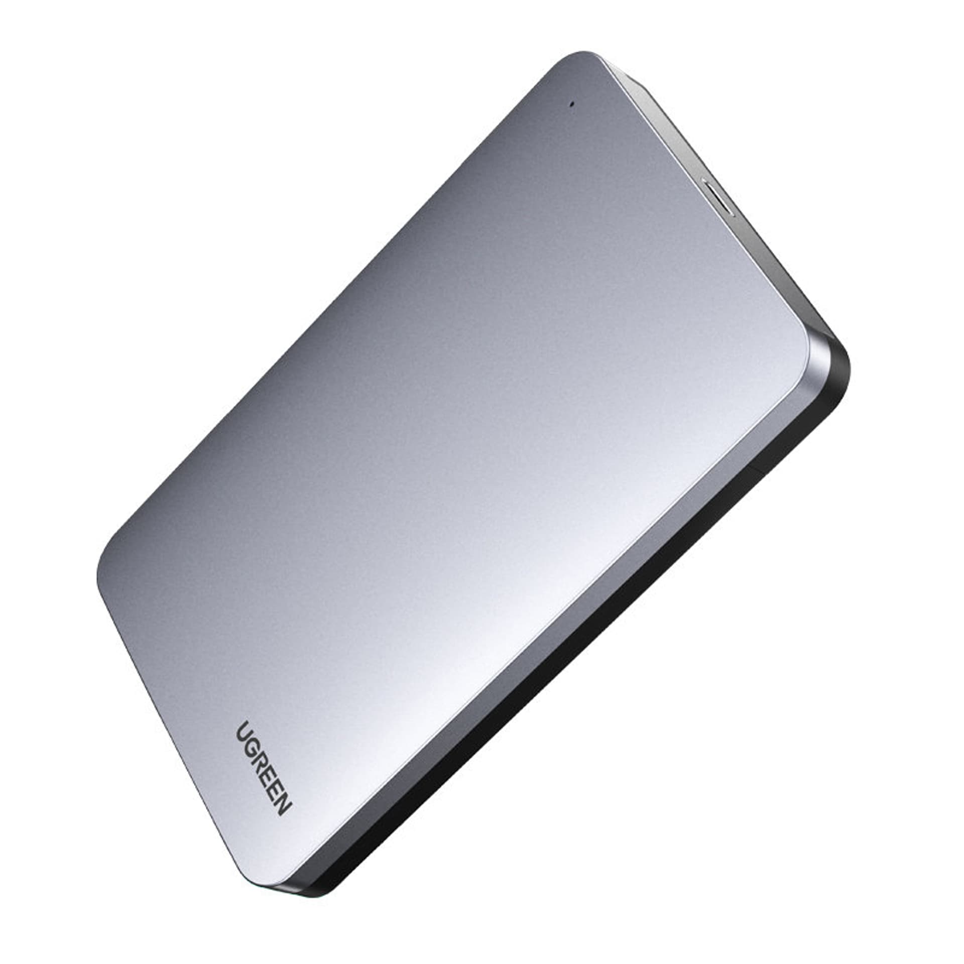 

Ugreen kieszeń obudowa na dysk twardy 2,5'' SATA 3.0 6Gbps szary + kabel USB - USB Typ C 0,5m (CM300)