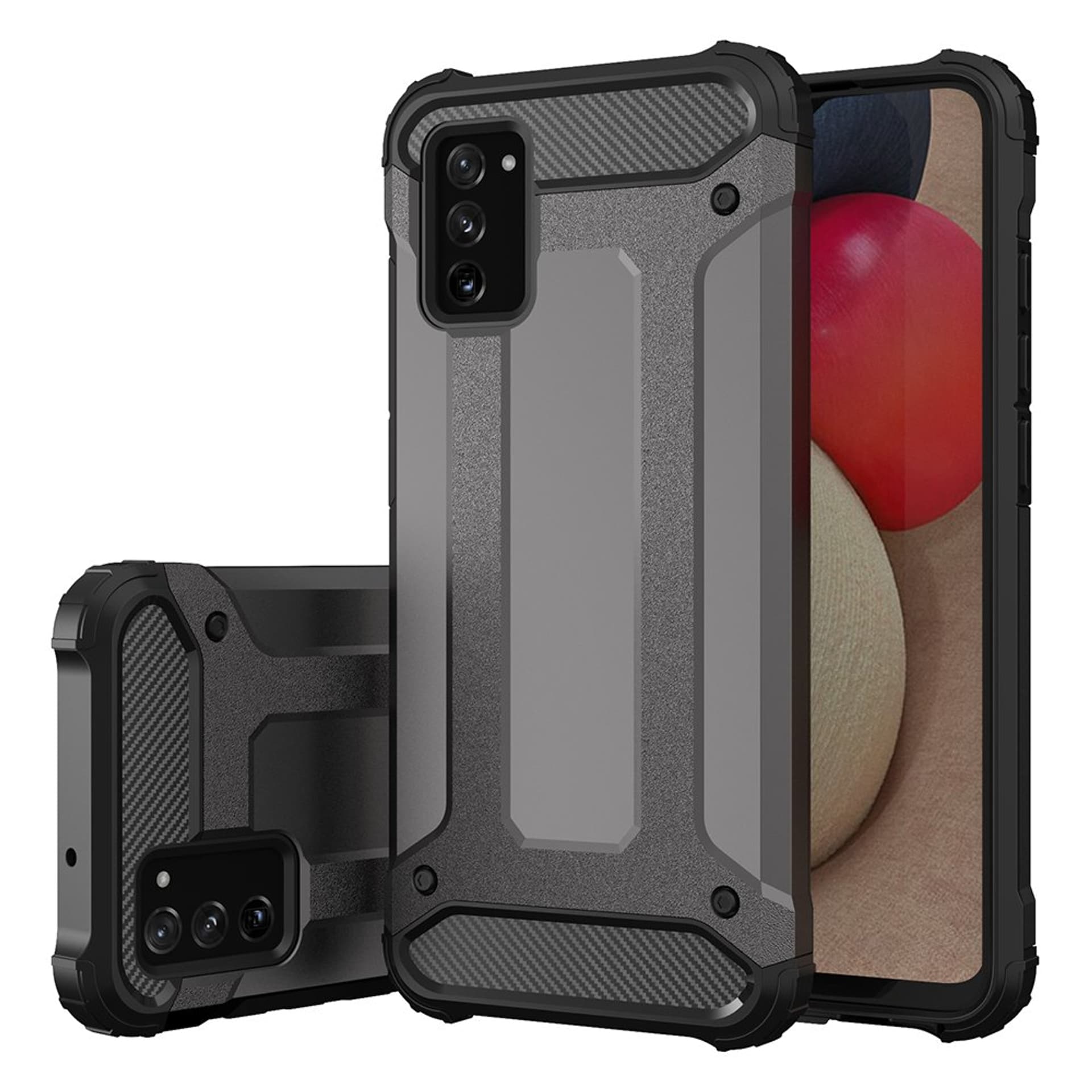 

Hybrid Armor pancerne hybrydowe etui pokrowiec Samsung Galaxy A03s czarny