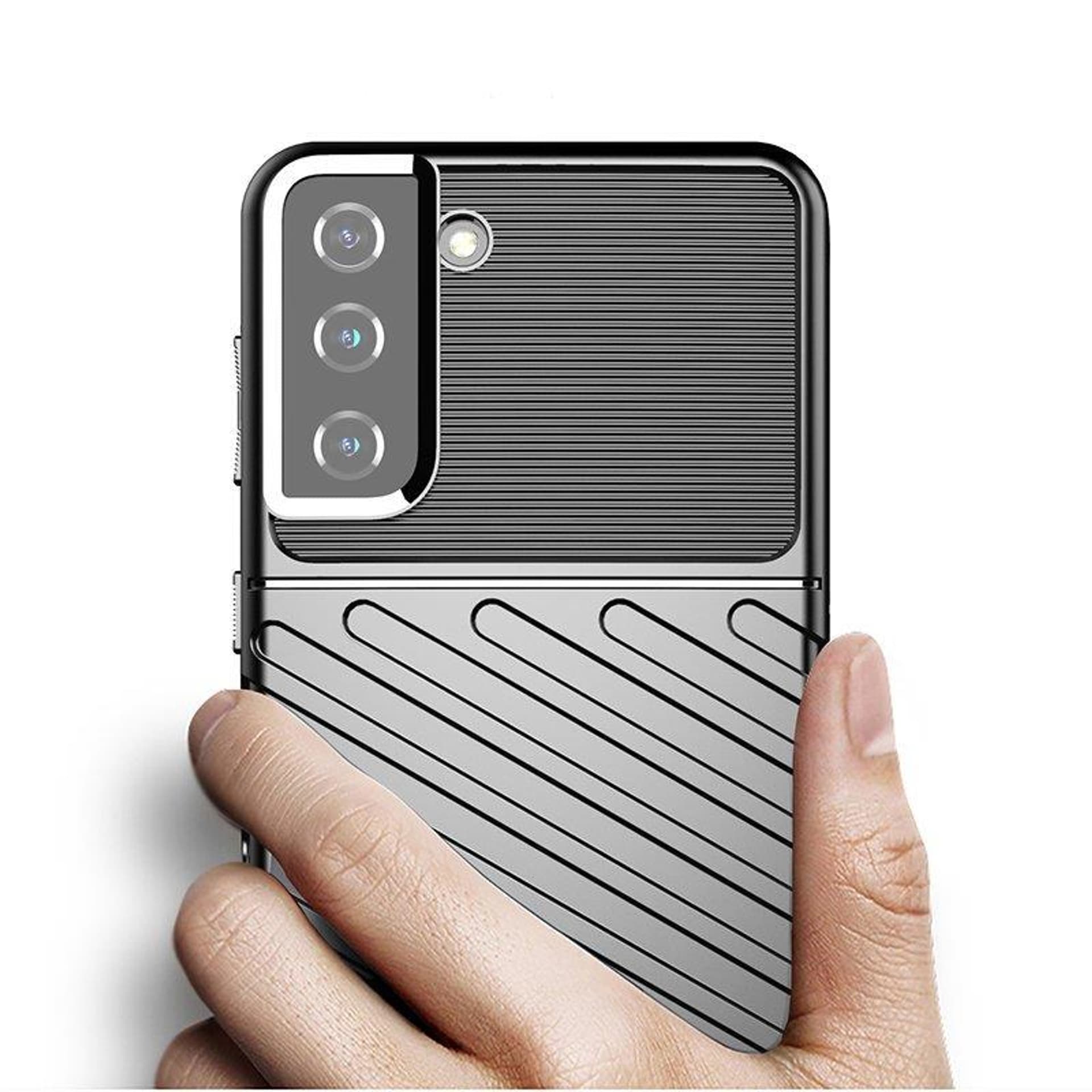 

Thunder Case elastyczne pancerne etui pokrowiec Samsung Galaxy S22+ (S22 Plus) czarny, S22 plus) czarn