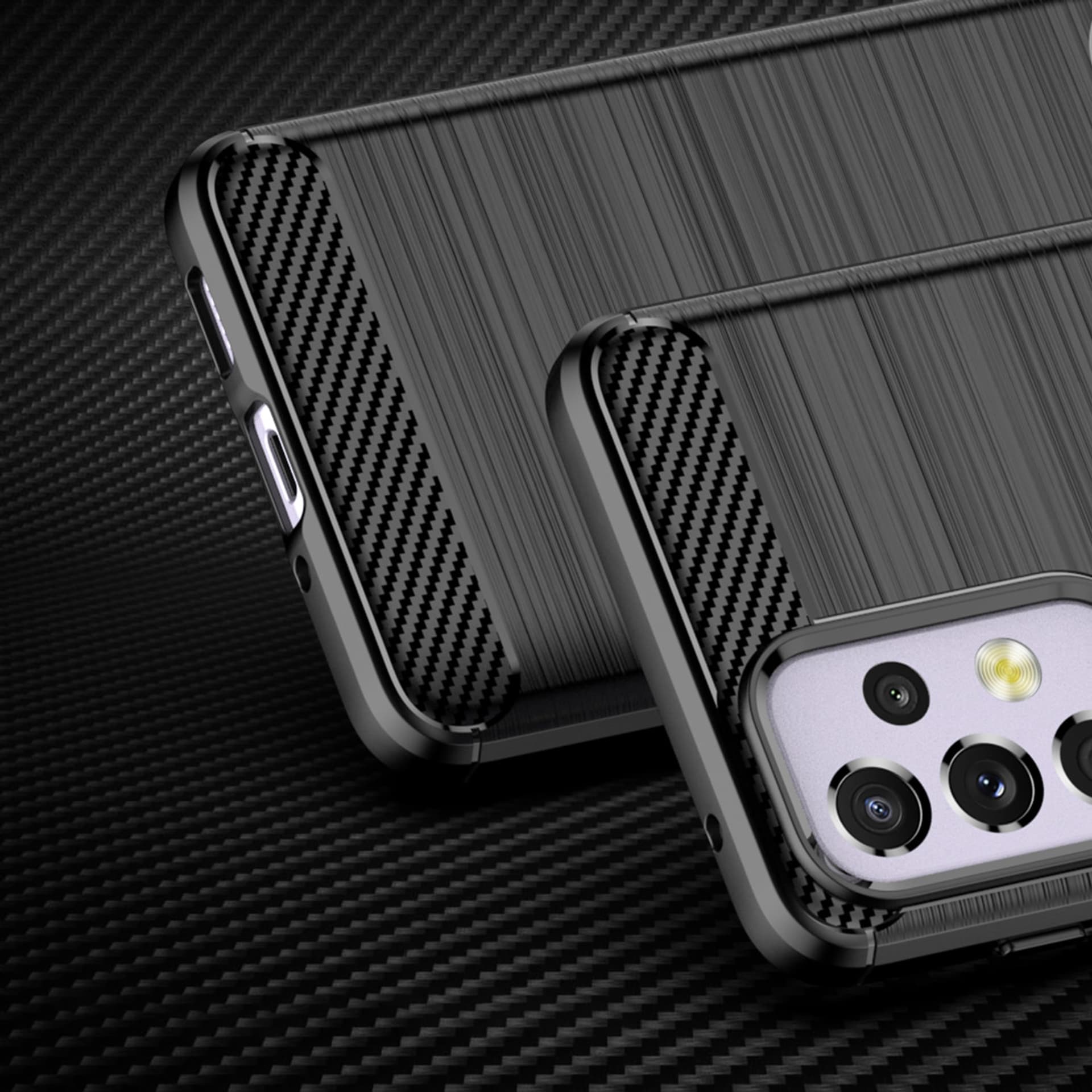 

Carbon Case elastyczne etui pokrowiec Samsung Galaxy A33 5G czarny