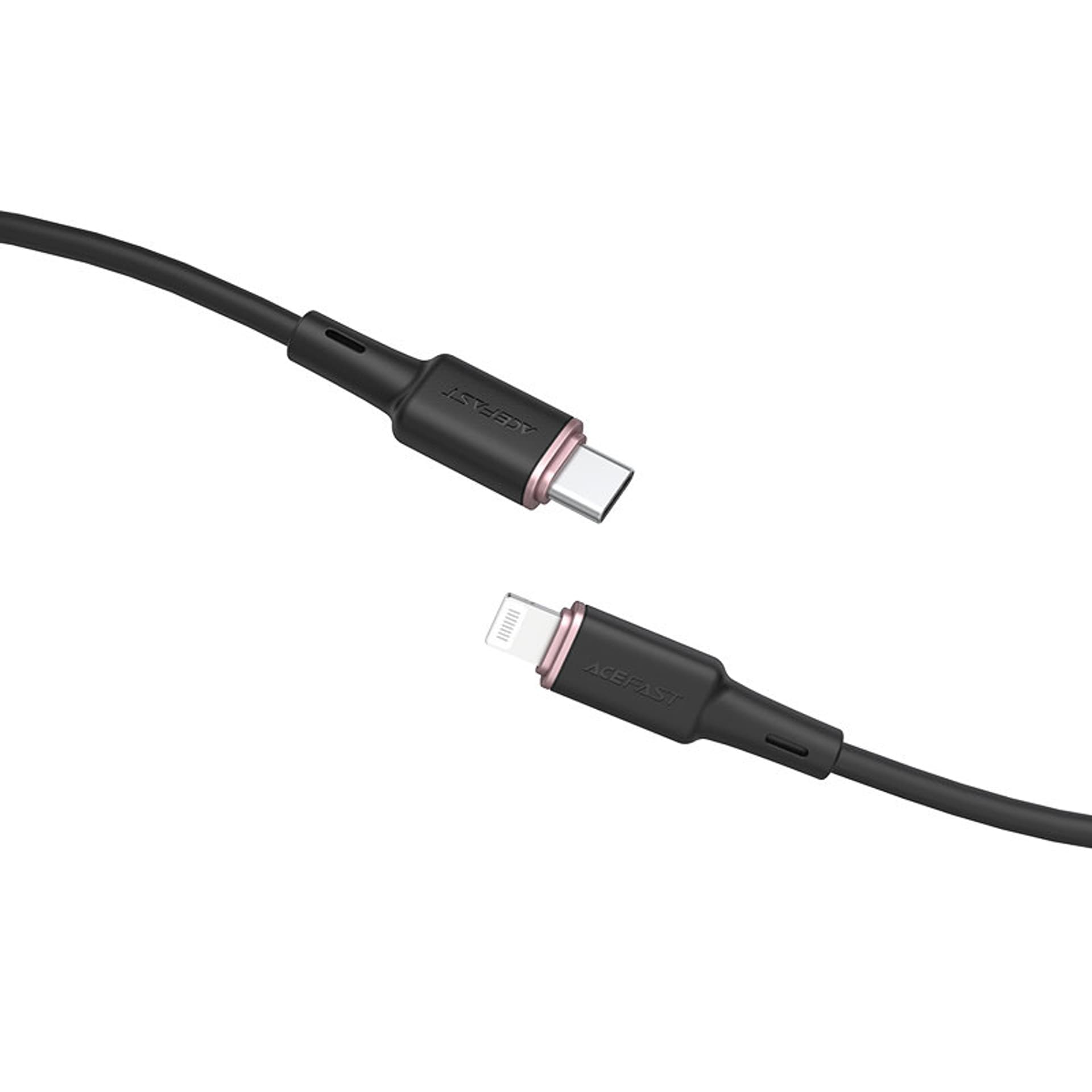 

Acefast kabel MFI USB Typ C - Lightning 1,2m, 30W, 3A czarny (C2-01 black)