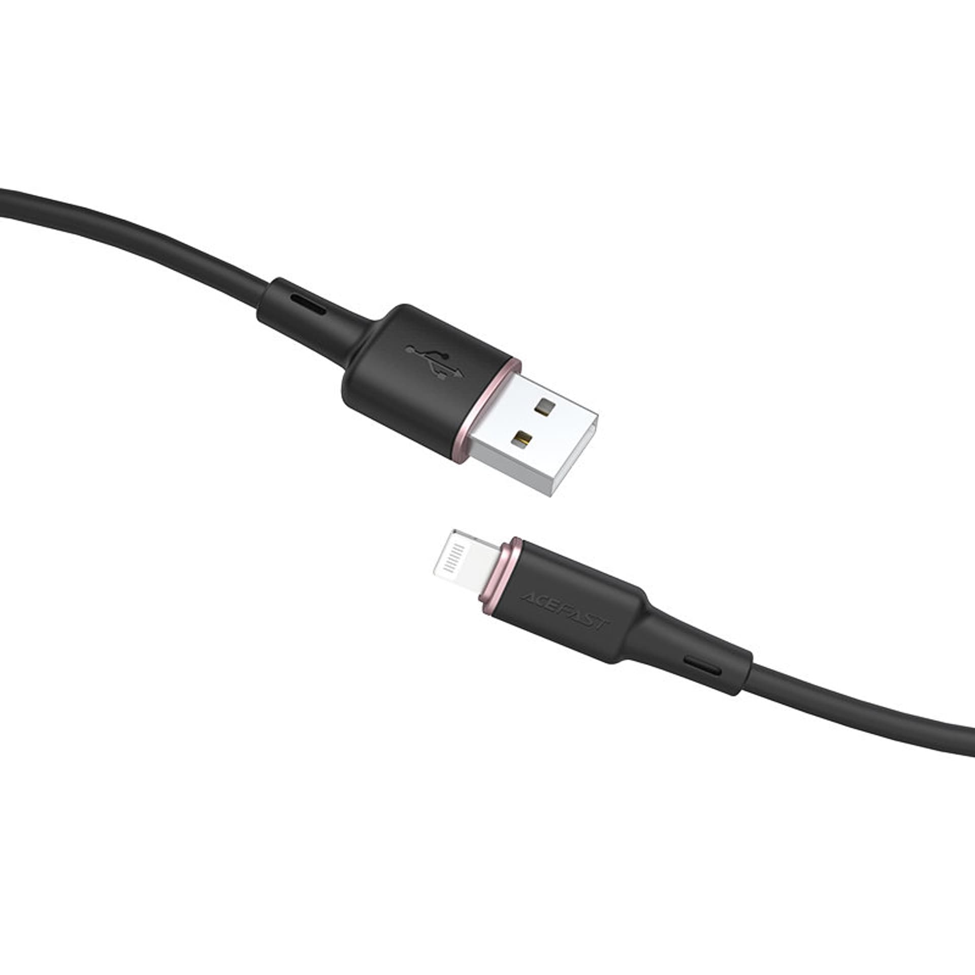 

Acefast kabel MFI USB - Lightning 1,2m, 2,4A czarny (C2-02 black)