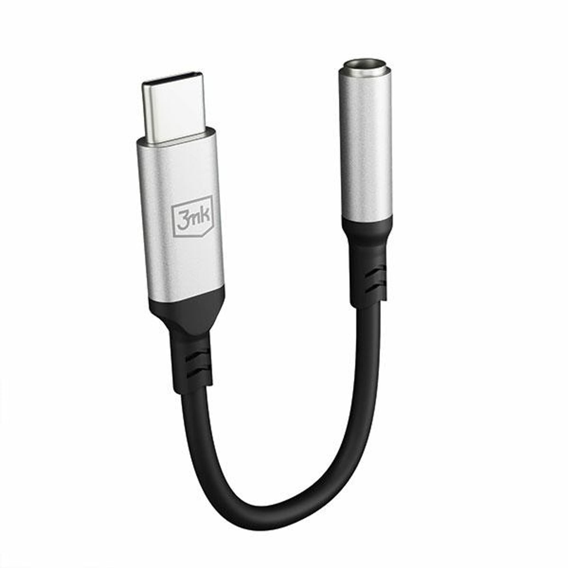 

3MK Adapter USB-C - Jack 3,5 mm czarny/black