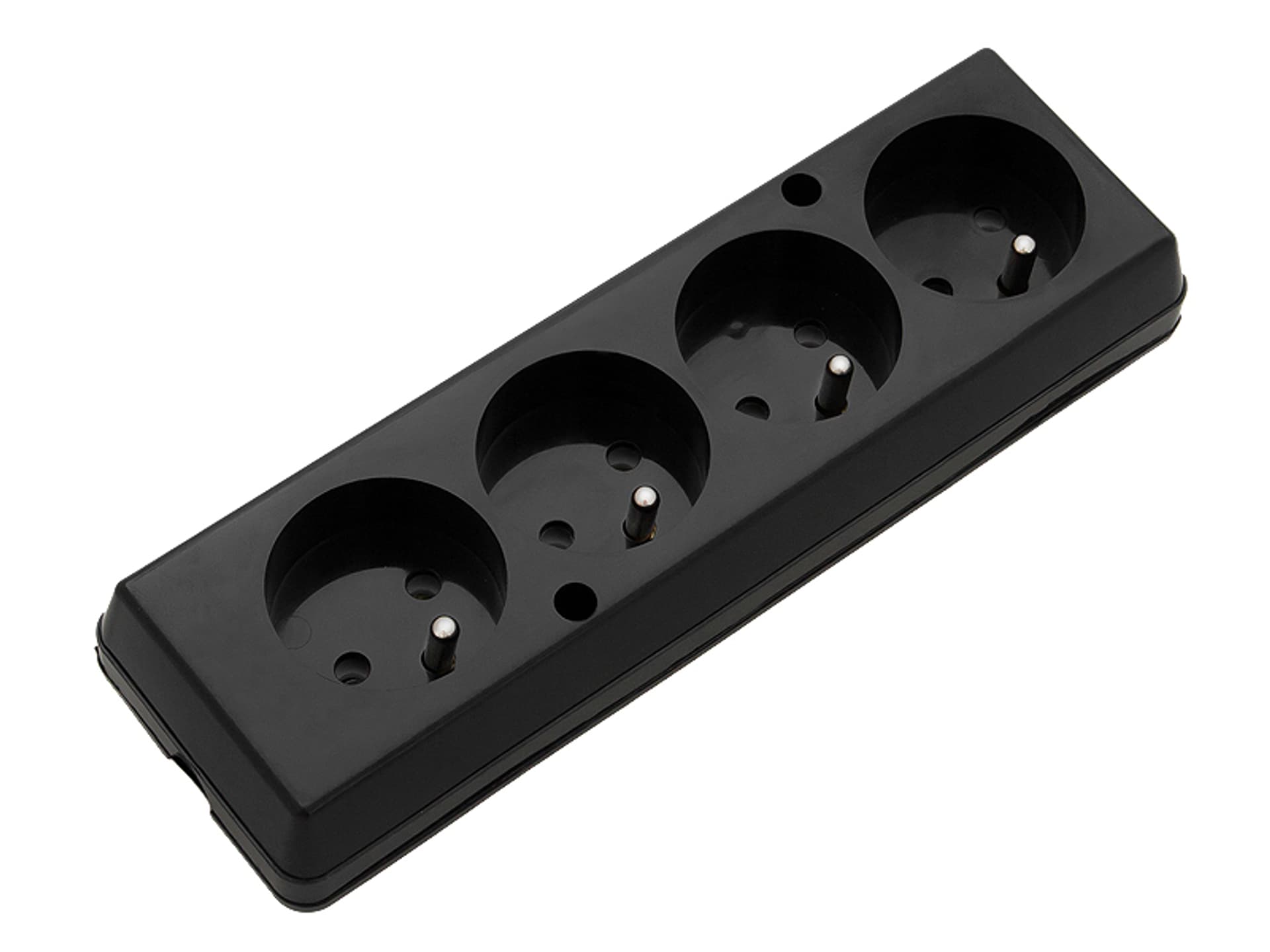 

9548# Gniazdo gn-470 4gn z uziem.dłu.czarn