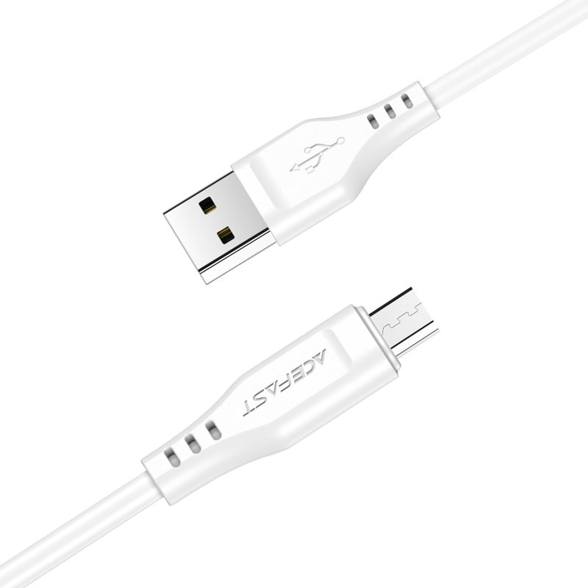 

Acefast kabel USB - micro USB 1,2m, 2,4A biały (C3-09 white)