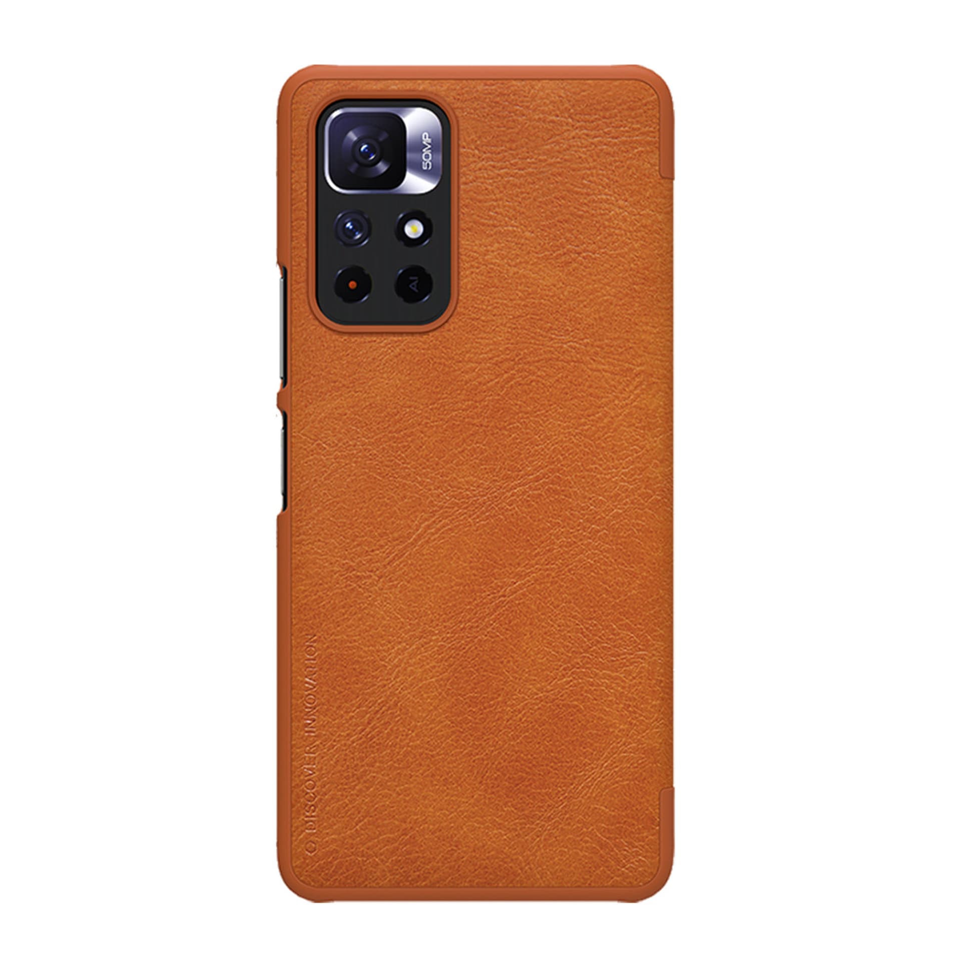 

Nillkin Qin Case etui do Xiaomi Redmi Note 11T 5G / Note 11S 5G / Note 11 5G (China) / Poco M4 Pro 5G osłona na aparat kabura pokrowiec obudowa z klapką brązowy, China) / poco m4 pro 5g osłona na aparat kabura pokrowiec obudowa z klapką brązow