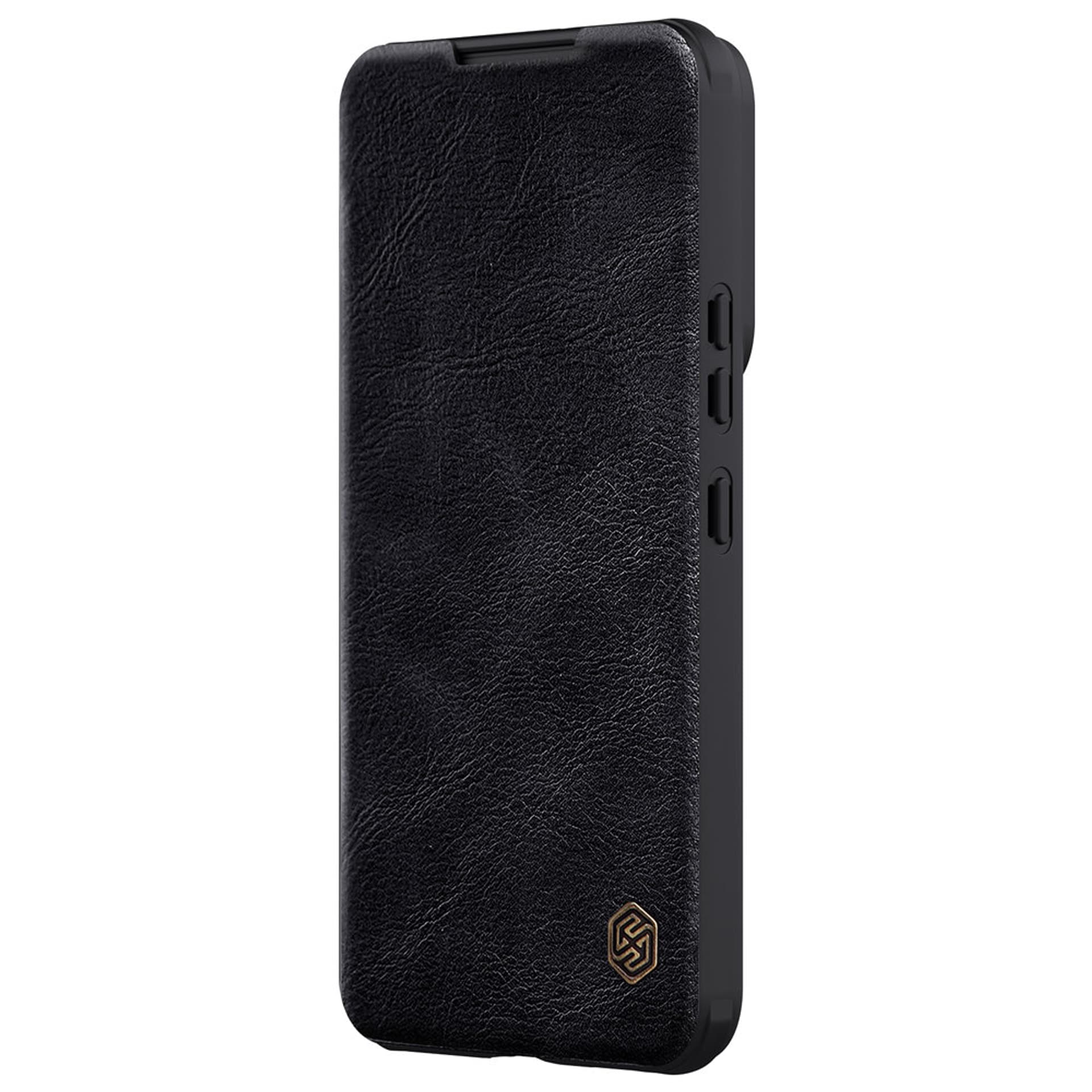 

Nillkin Qin Leather Pro Case etui do Samsung Galaxy S22+ (S22 Plus) osłona na aparat kabura pokrowiec obudowa z klapką czarny, S22 plus) osłona na aparat kabura pokrowiec obudowa z klapką czarn