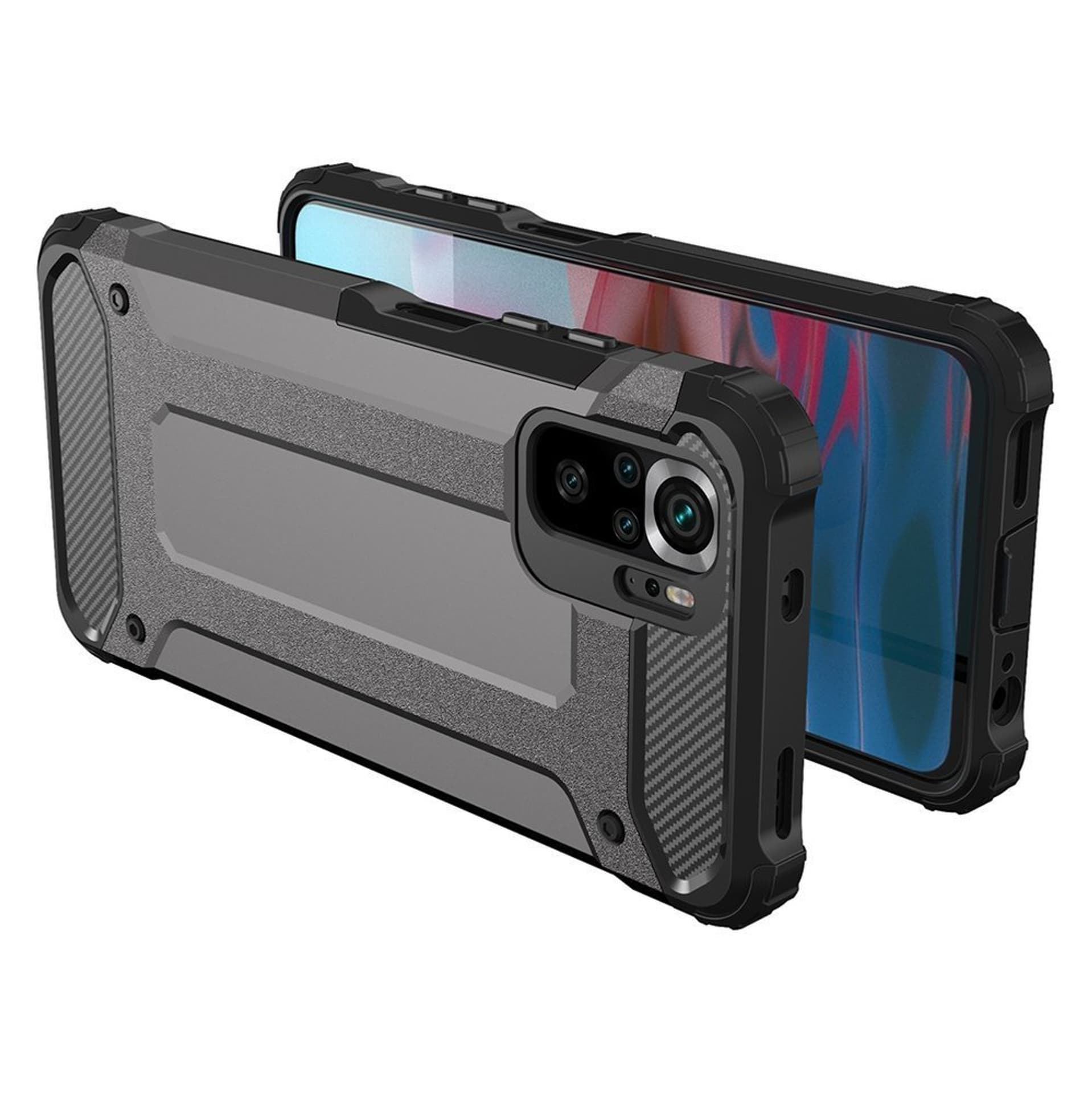 

Hybrid Armor pancerne hybrydowe etui pokrowiec Xiaomi Poco M4 Pro 5G czarny