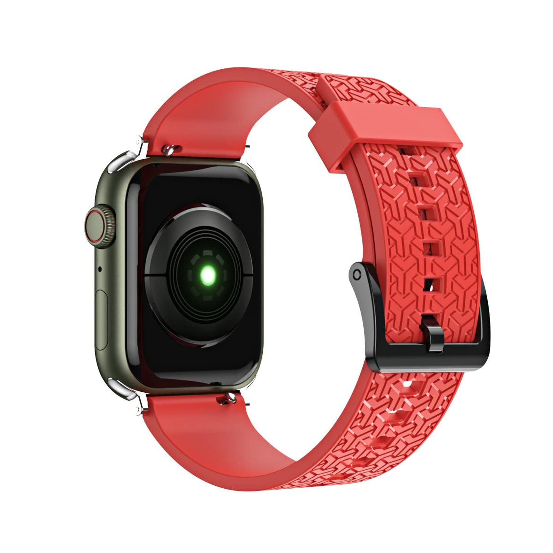 

Watch Strap Y pasek do Apple Watch 7 / 6 / 5 / 4 / 3 / 2 / SE (41 / 40 / 38mm) opaska bransoleta do zegarka czerwony, 41 / 40 / 38mm) opaska bransoleta do zegarka czerwon