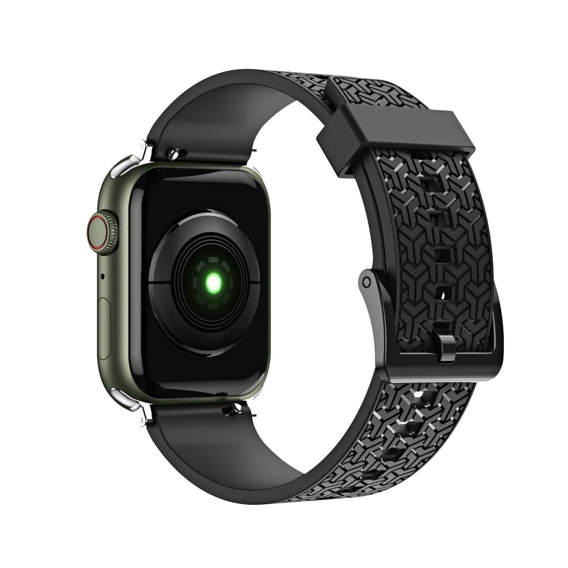 

Watch Strap Y pasek do Apple Watch 7 / 6 / 5 / 4 / 3 / 2 / SE (45 / 44 / 42mm) opaska bransoleta do zegarka czarny, 45 / 44 / 42mm) opaska bransoleta do zegarka czarn