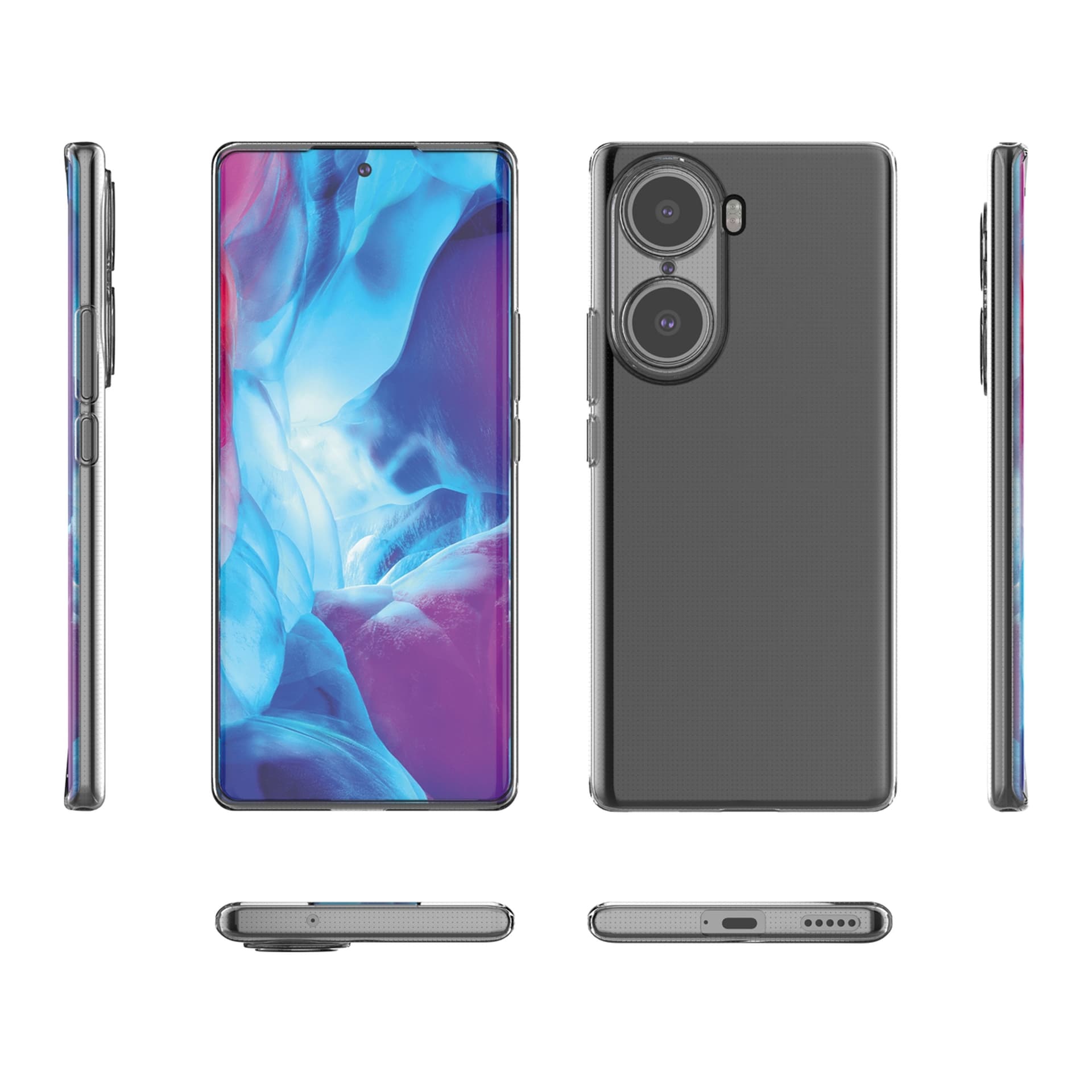 

Żelowy pokrowiec etui Ultra Clear 0.5mm Honor 60 przezroczysty