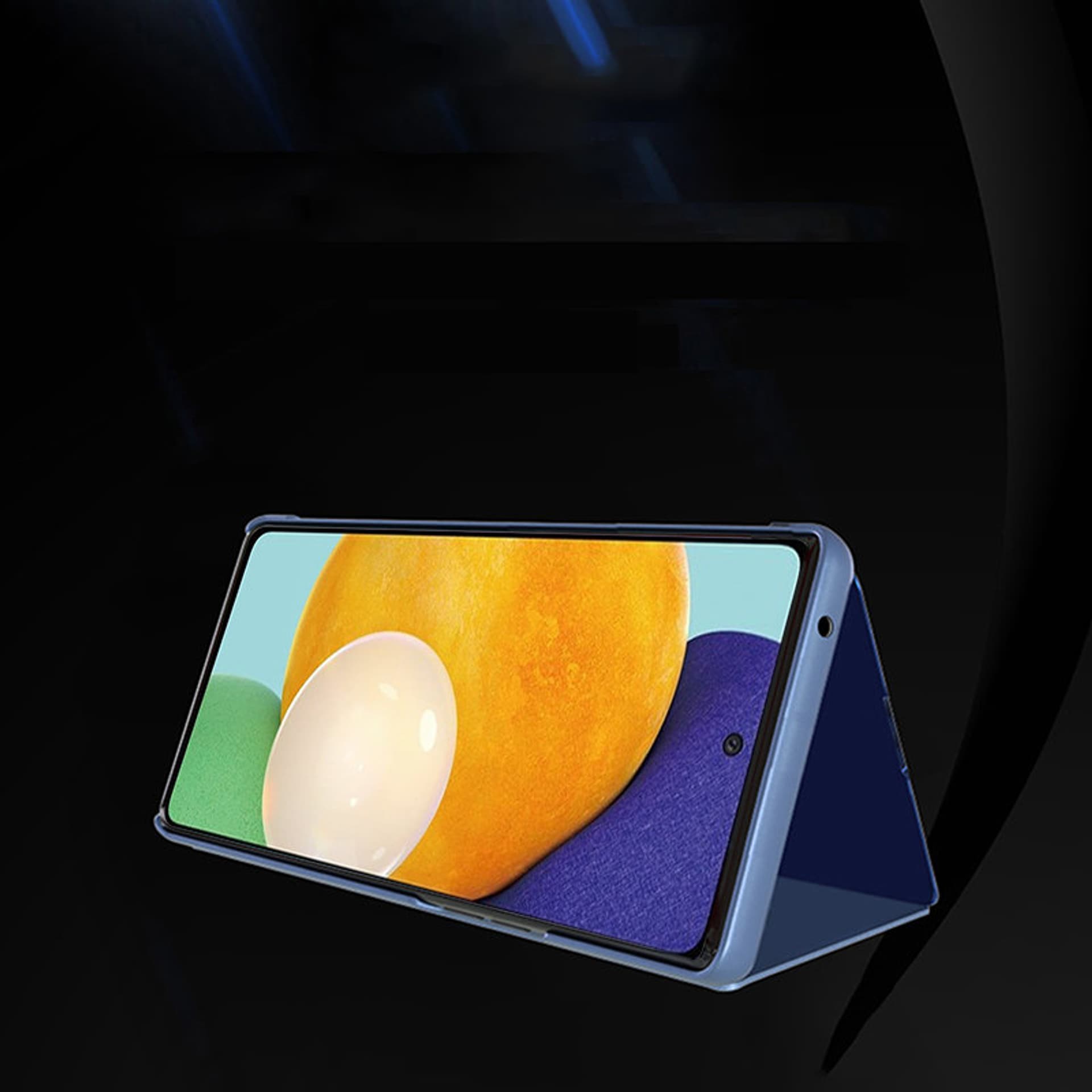 

Clear View Case futerał etui z klapką Samsung Galaxy A53 5G różowy