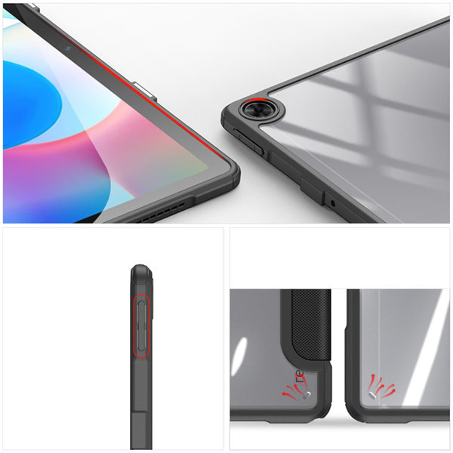 

Dux Ducis Toby pancerne etui z klapką Smart Case do Realme Pad 10,4'' z uchwytem na rysik czarny