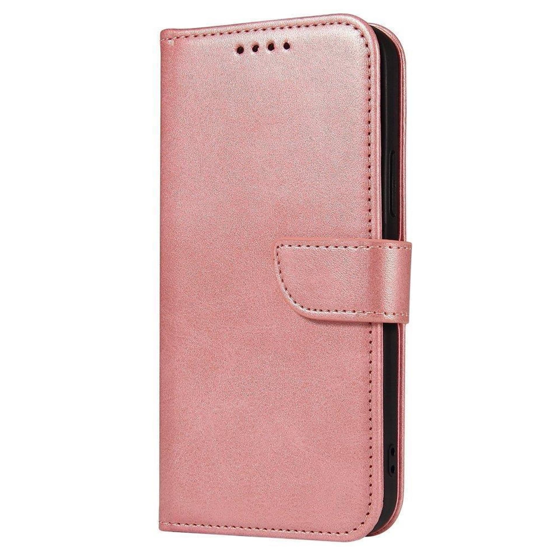 

Magnet Case elegancki futerał etui pokrowiec z klapką i funkcją podstawki Xiaomi Redmi Note 11 Pro+ 5G / 11 Pro 5G / 11 Pro różowy