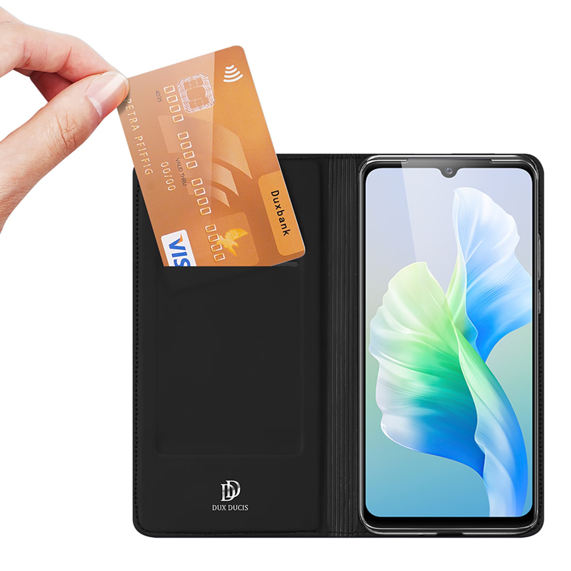 

Dux Ducis Skin Pro kabura etui pokrowiec z klapką Vivo V23e czarny