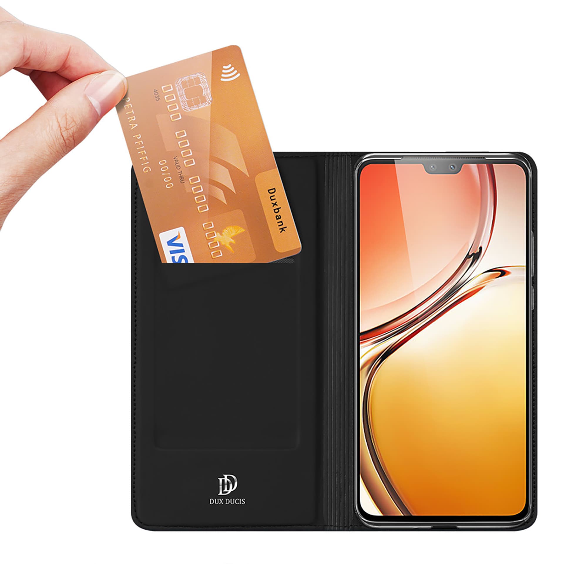 

Dux Ducis Skin Pro kabura etui pokrowiec z klapką Vivo V23 5G czarny