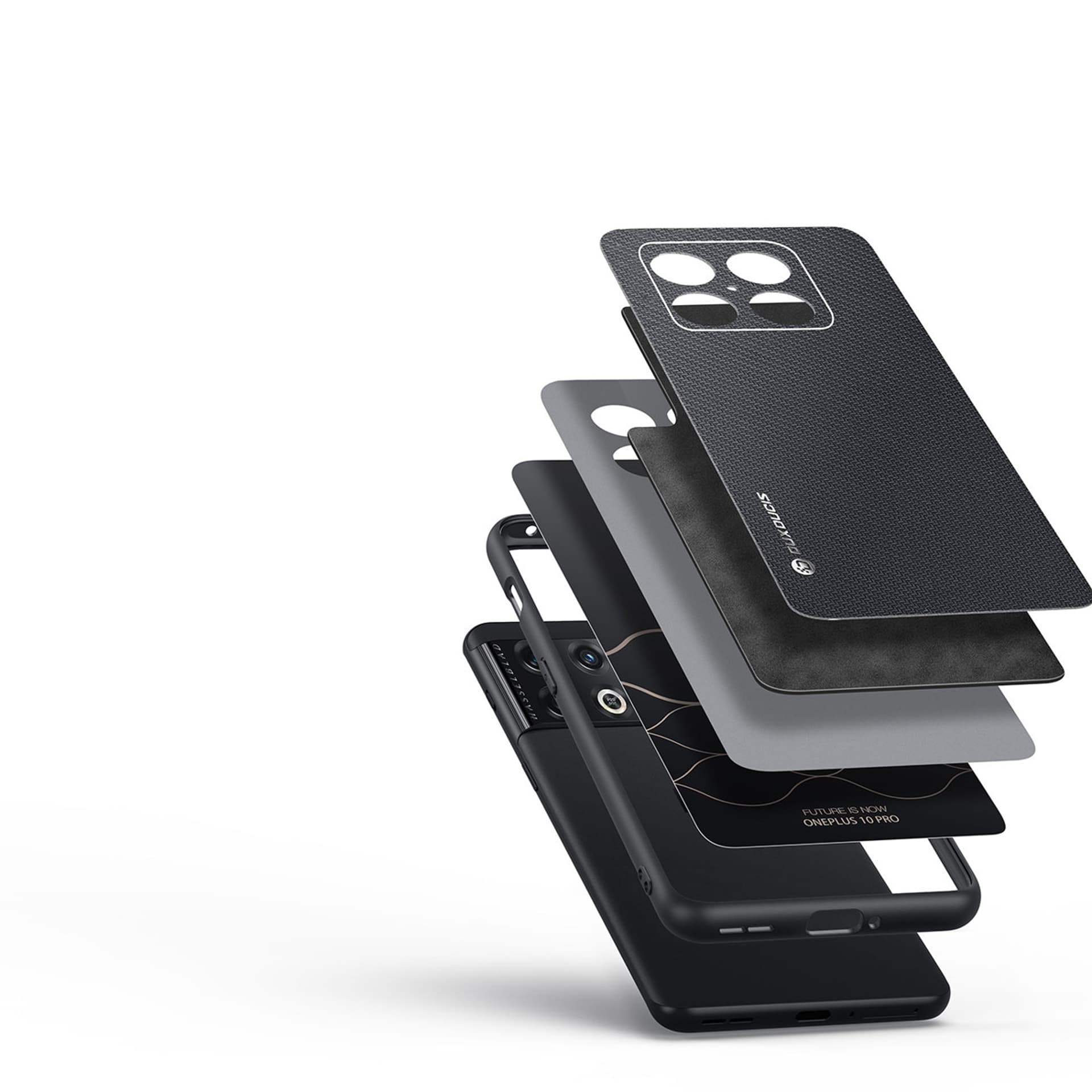 

Dux Ducis Fino etui pokrowiec pokryty nylonowym materiałem OnePlus 10 Pro czarny
