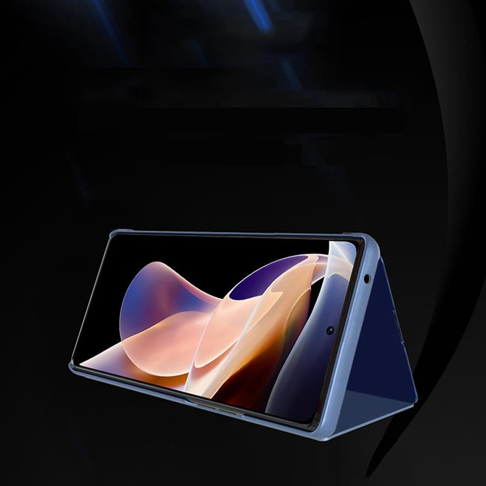 

Clear View Case etui Realme 10 pokrowiec z klapką czarne