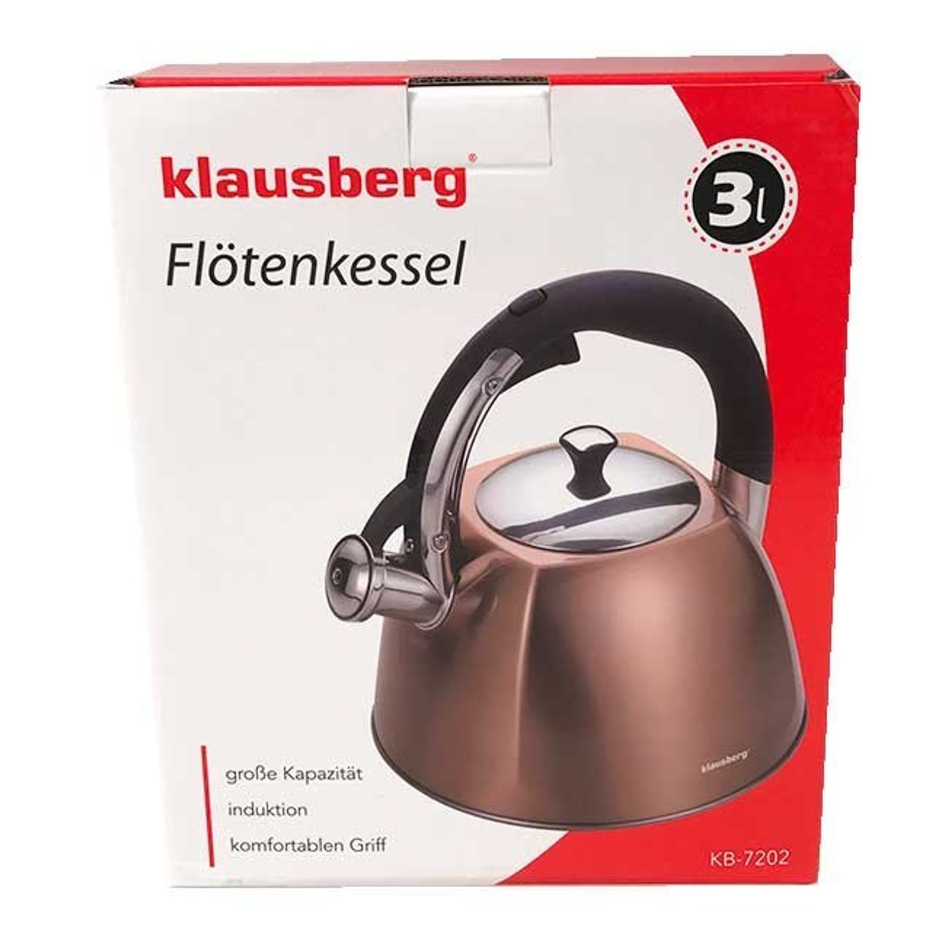 

CZAJNIK Z GWIZDKIEM KLAUSBERG 3L KB-7202
